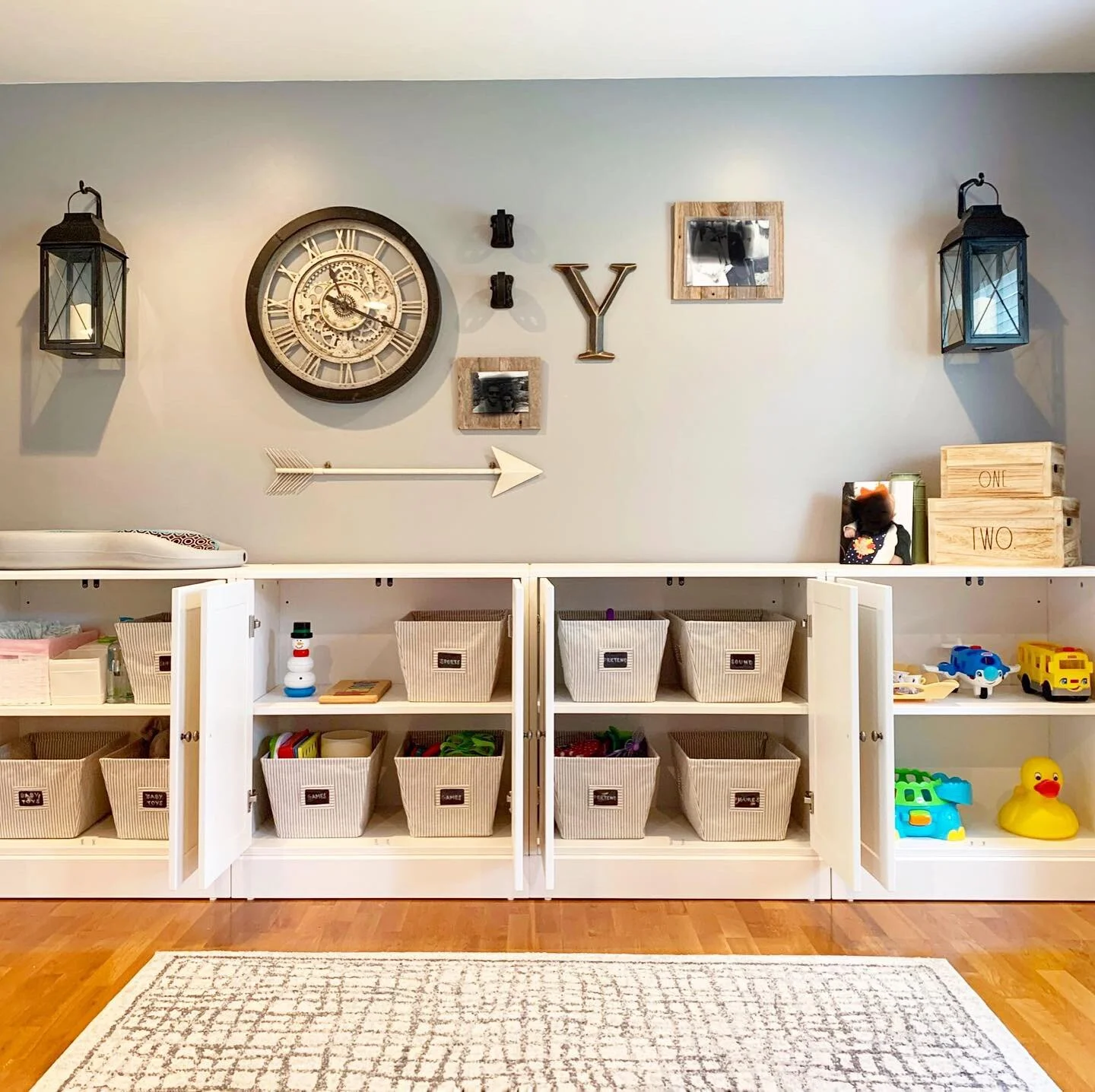 Before + After: A Farmhouse Modern Playroom Upgrade
