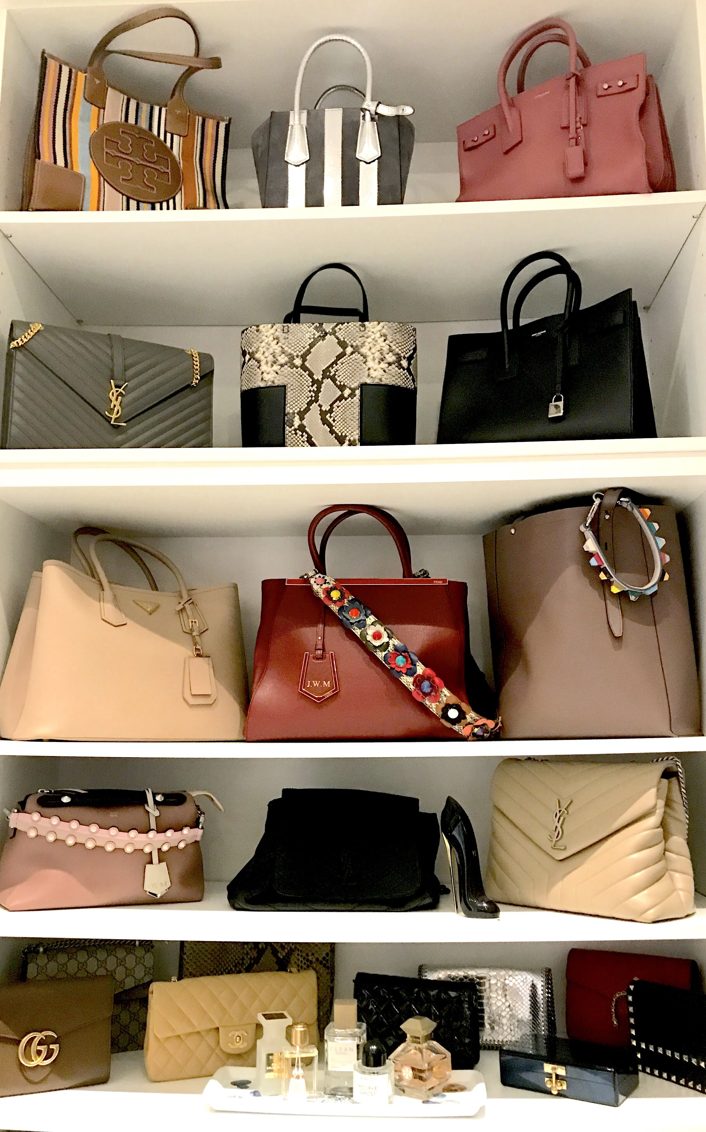 Closet purse shelves.JPG