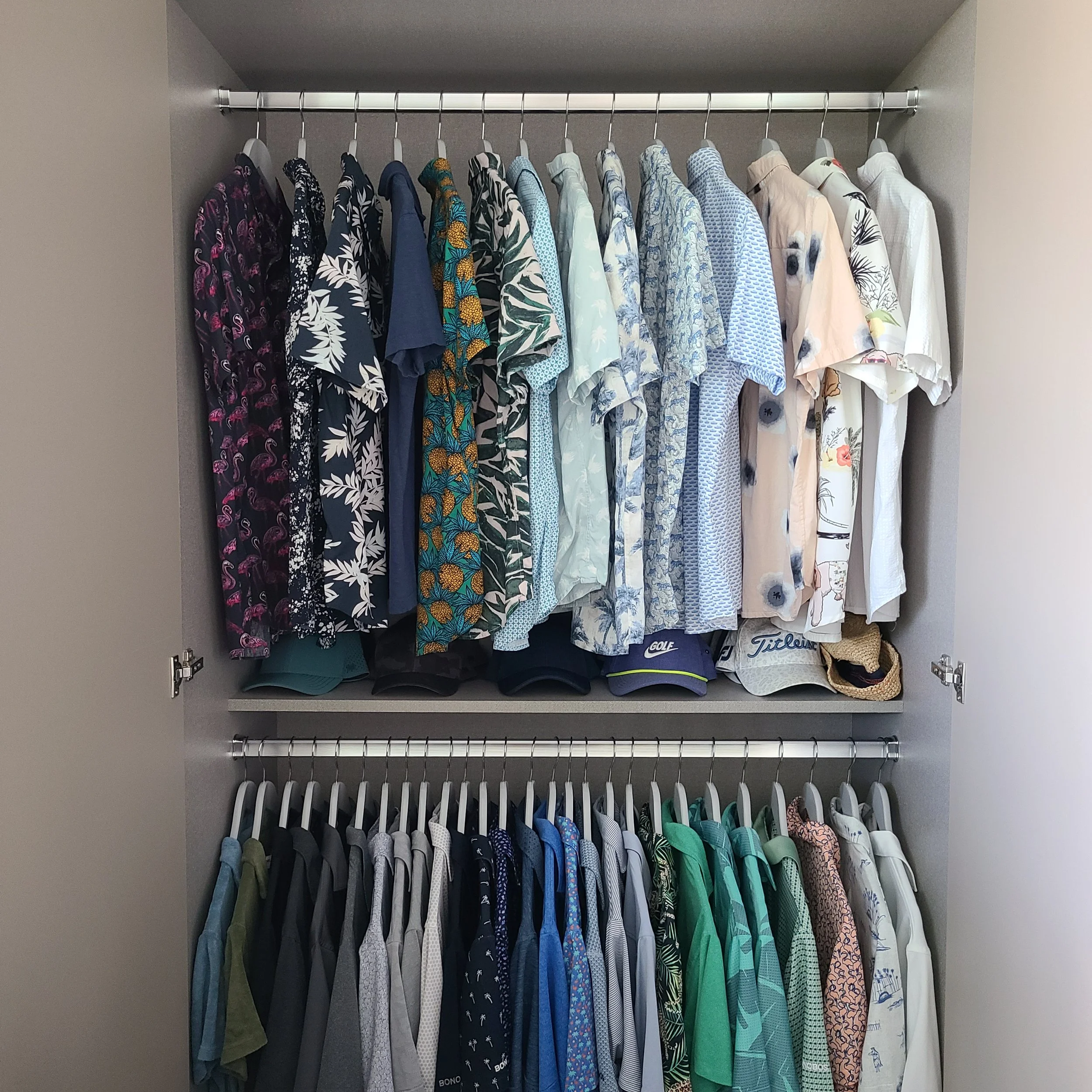 Closet organizing