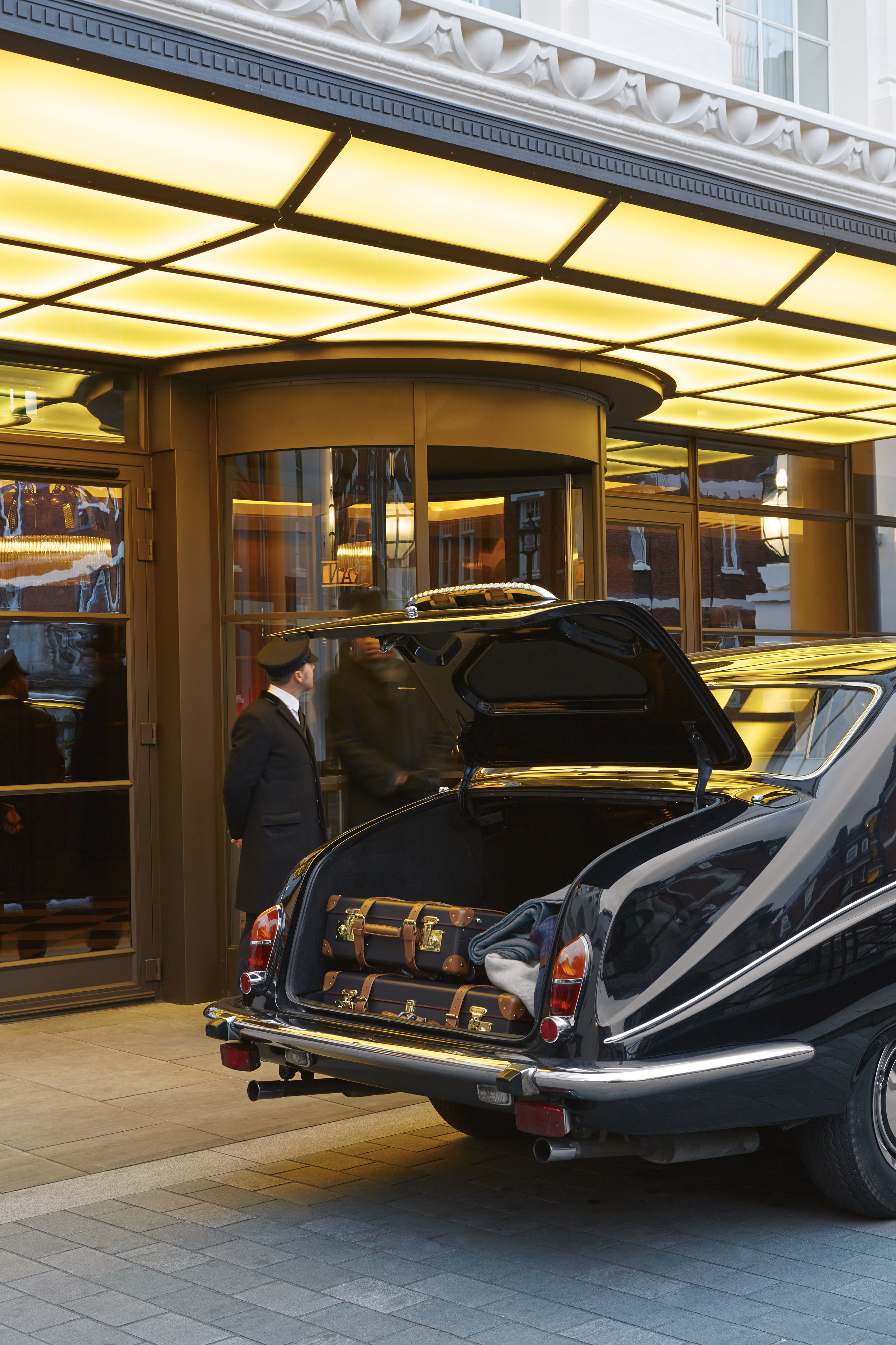 Explore London in a timeless manner in the Beaumont's vintage Daimler. All hoteL PHOTOS COURTESY OF THE BEAUMONT