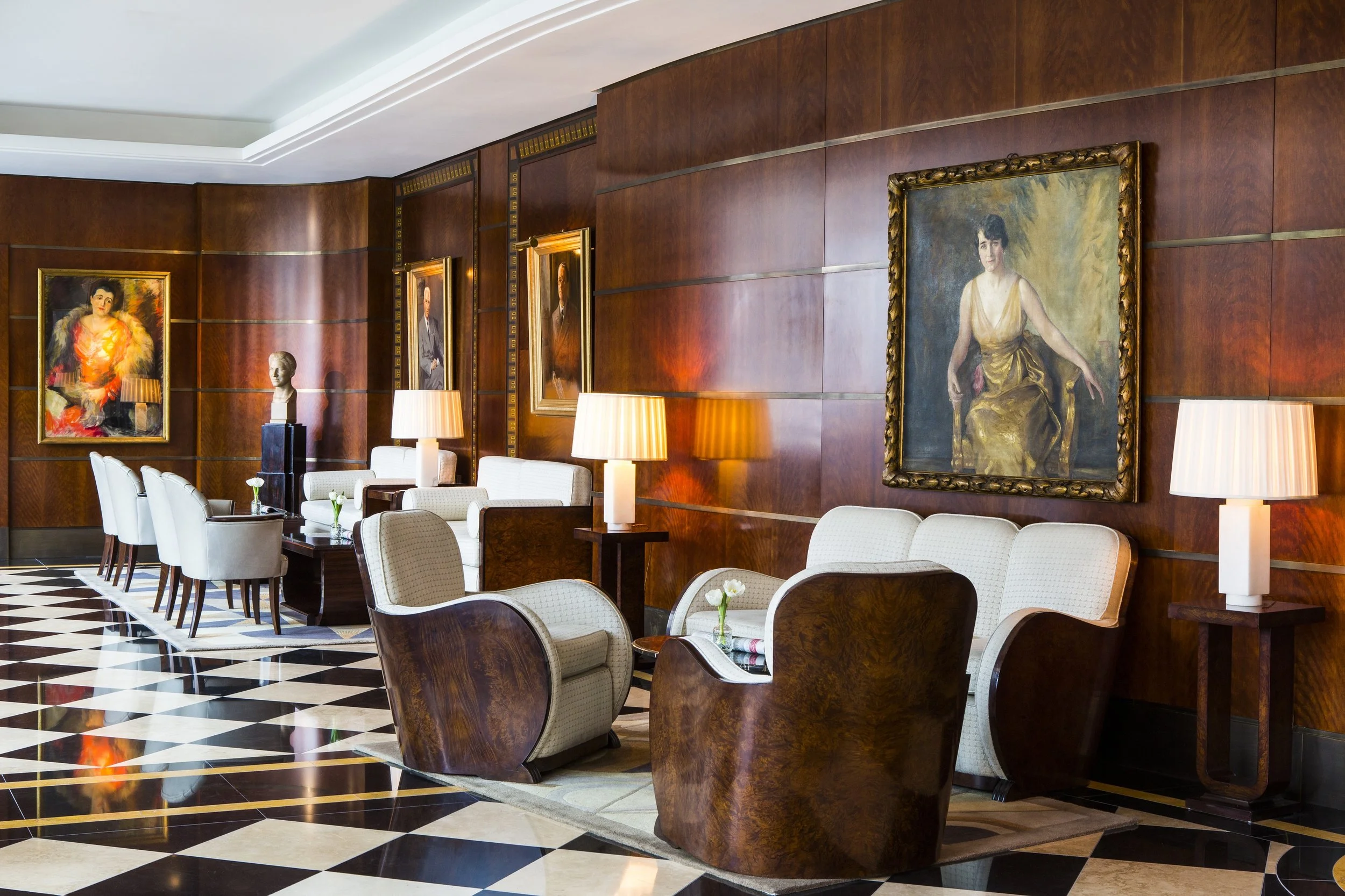 The elegant lobby sets the mood for your luxury experience