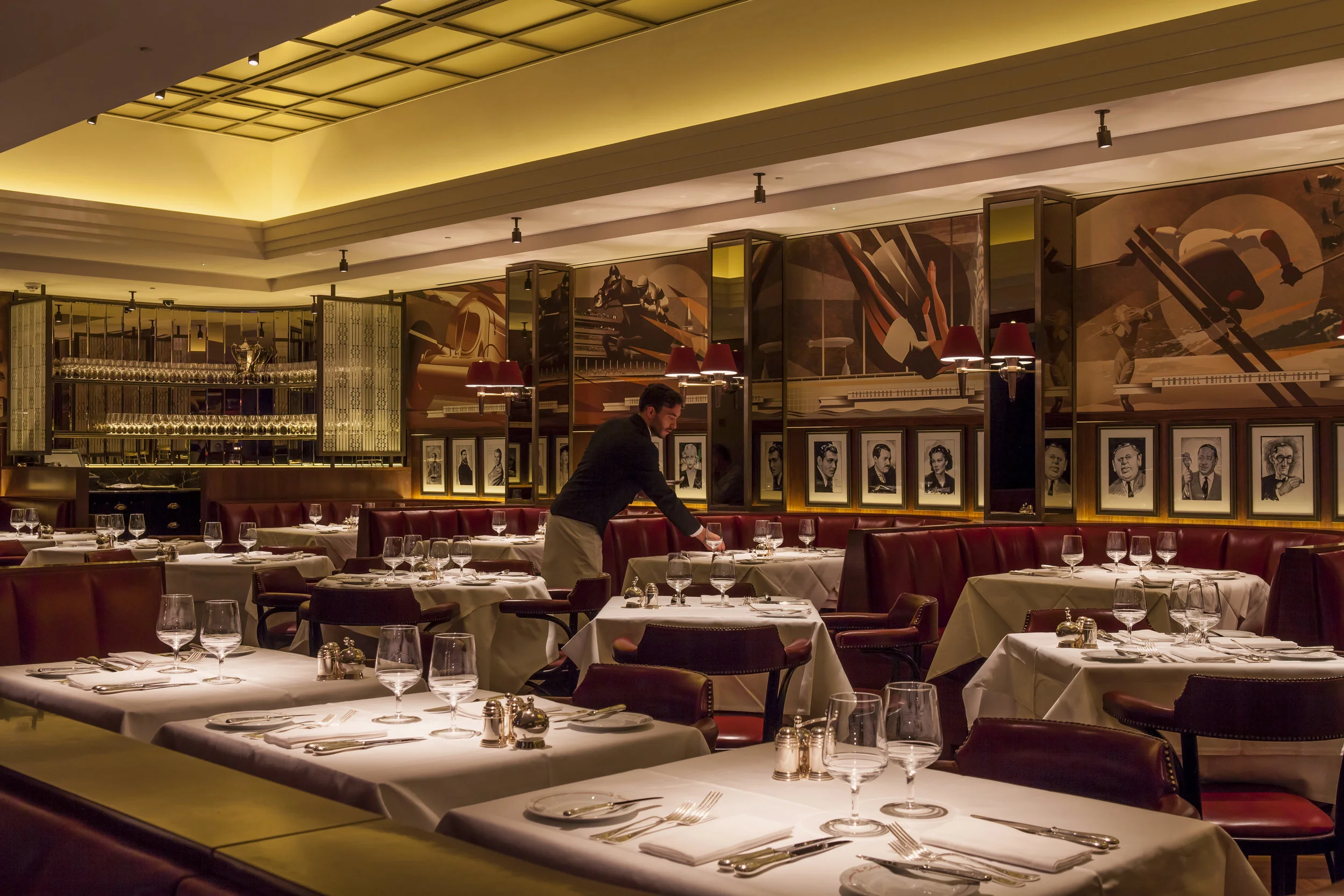 The glam Colony Grill Room, a throwback to 1920s American and British dining rooms