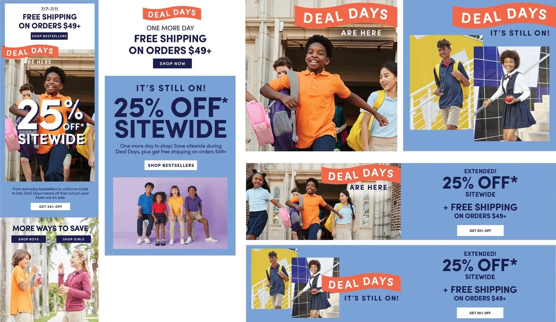 Promotional expressions designed to flex within established brand guidelines.