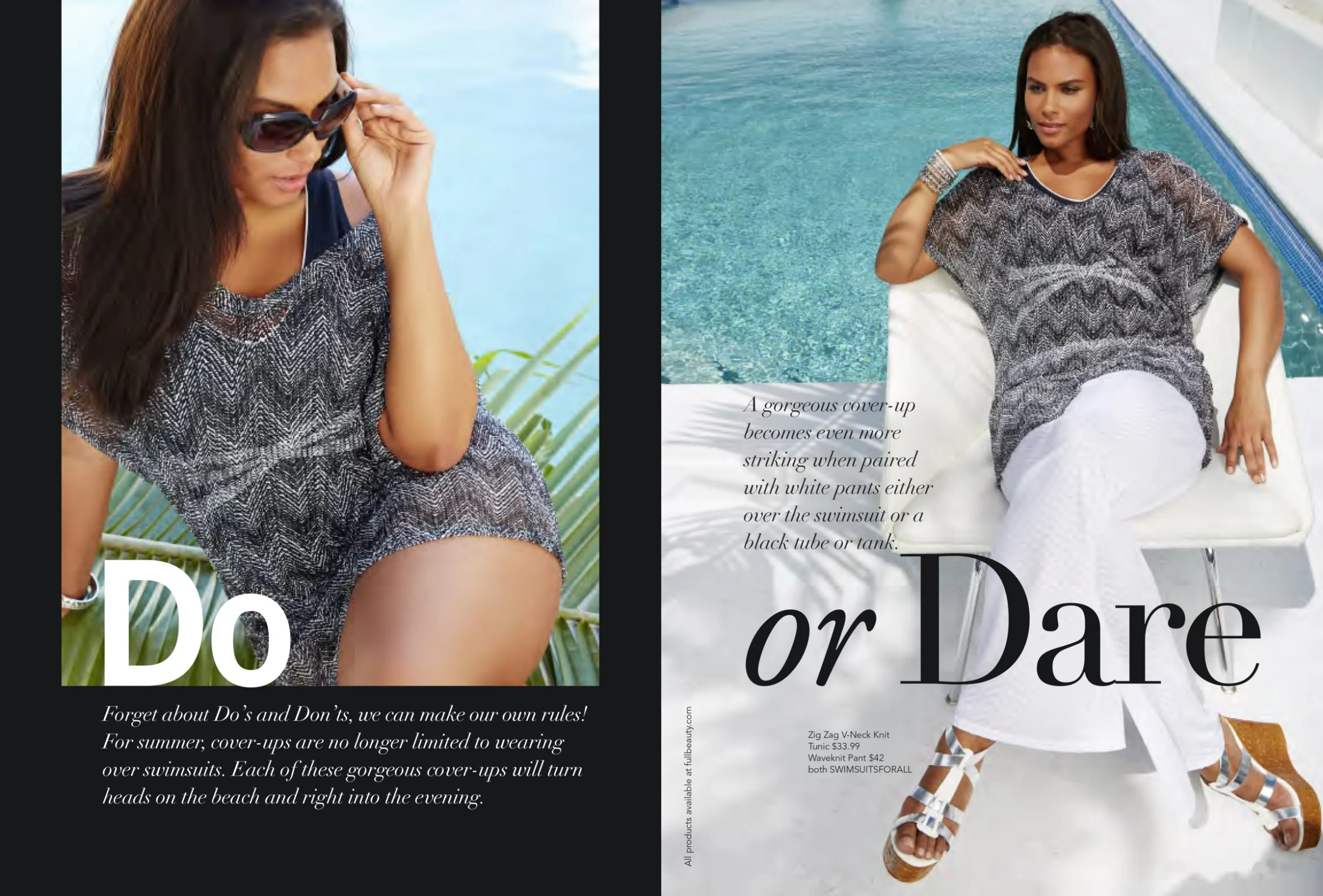 Lifestyle-led imagery connecting fashion to RTW moments and destinations.