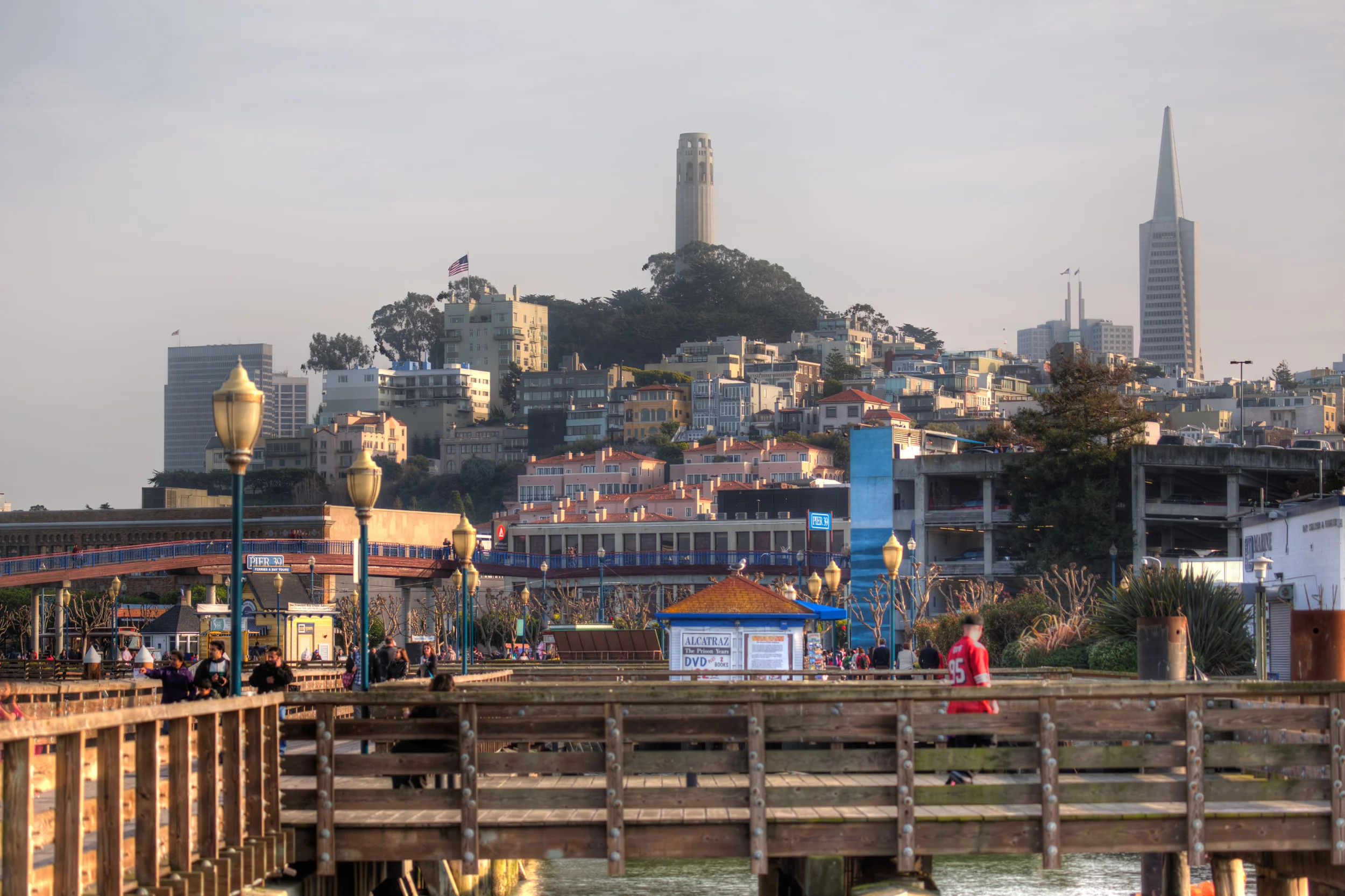  Looking back at Coit Tower and the rest of the city 