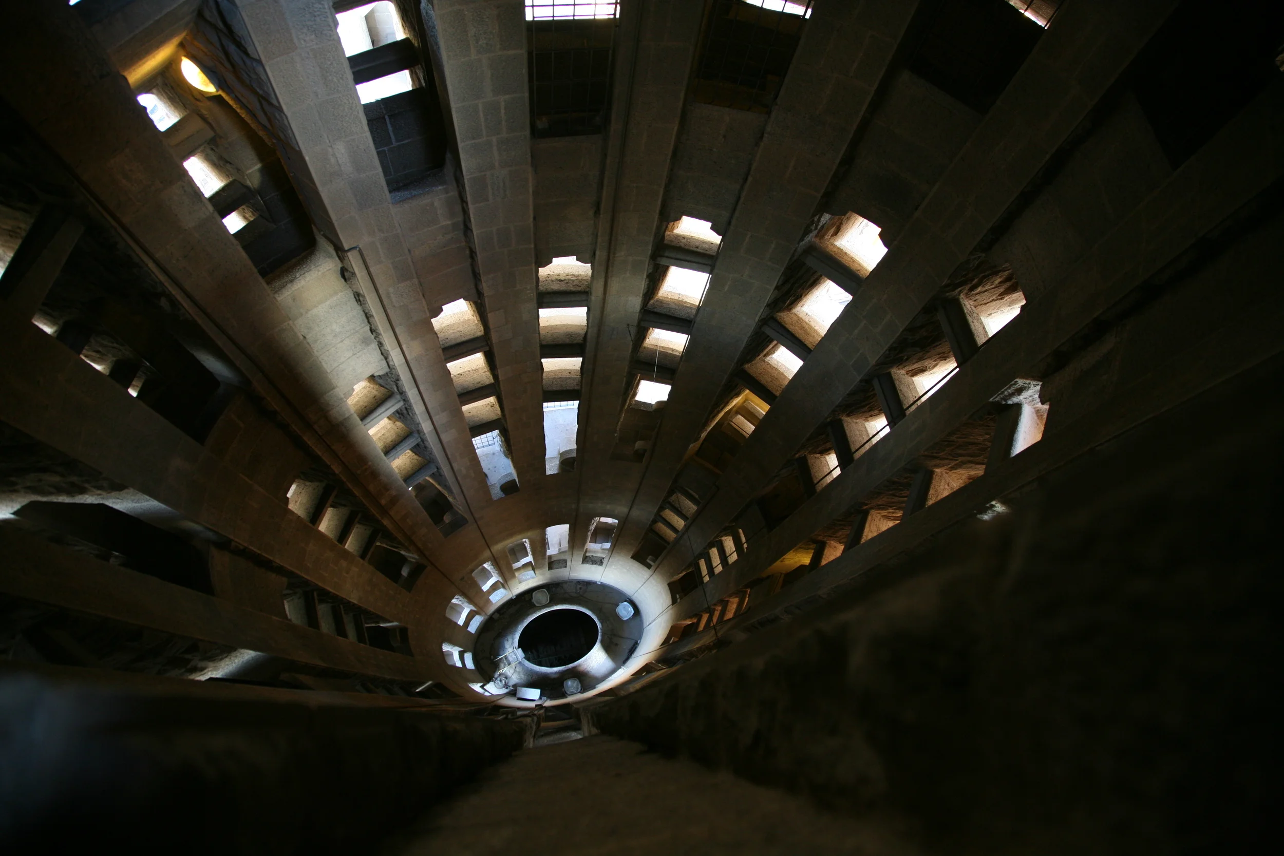  The inside of the tower, walking down 