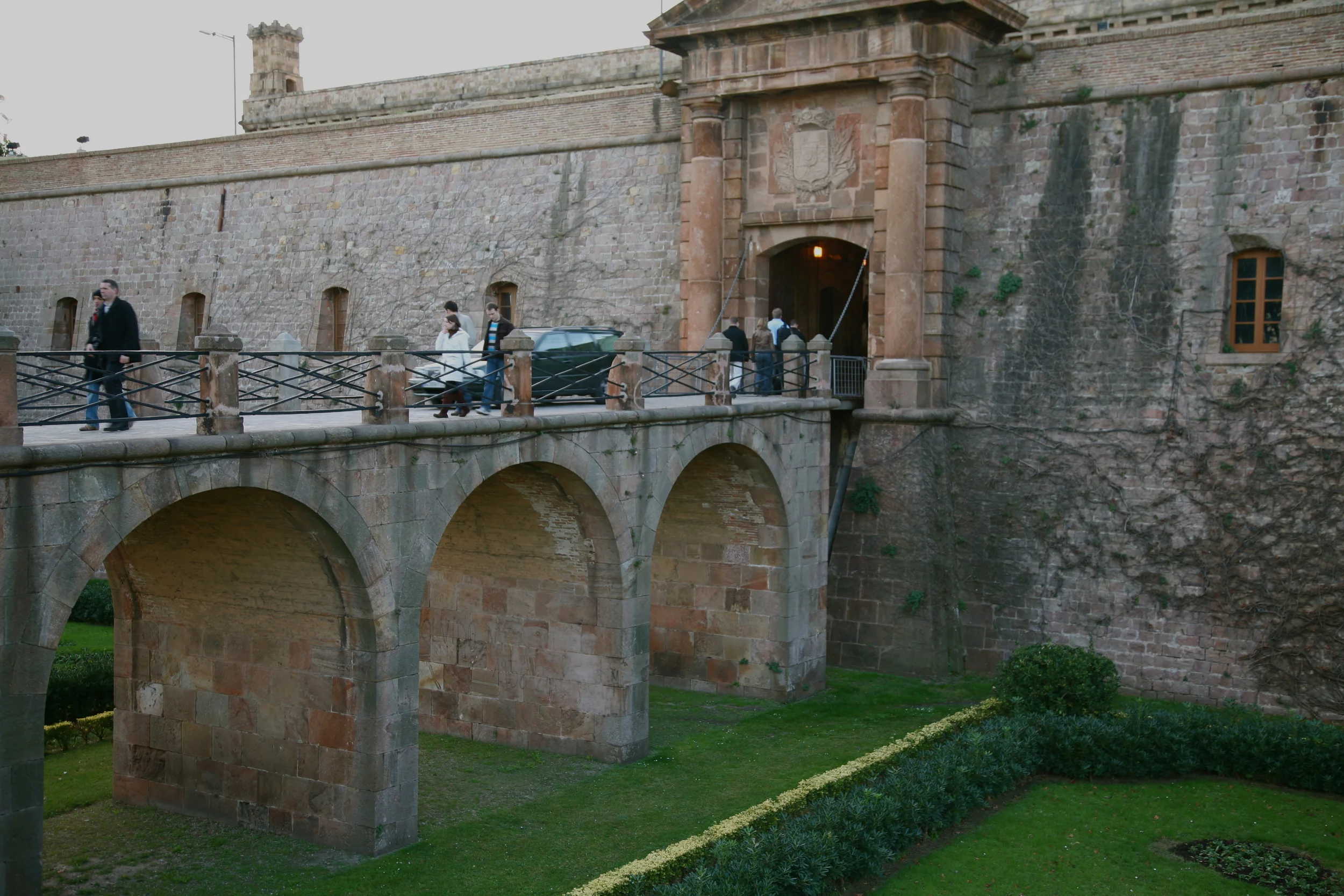  After a funicular and cable car ride to Castell de Montjuic 