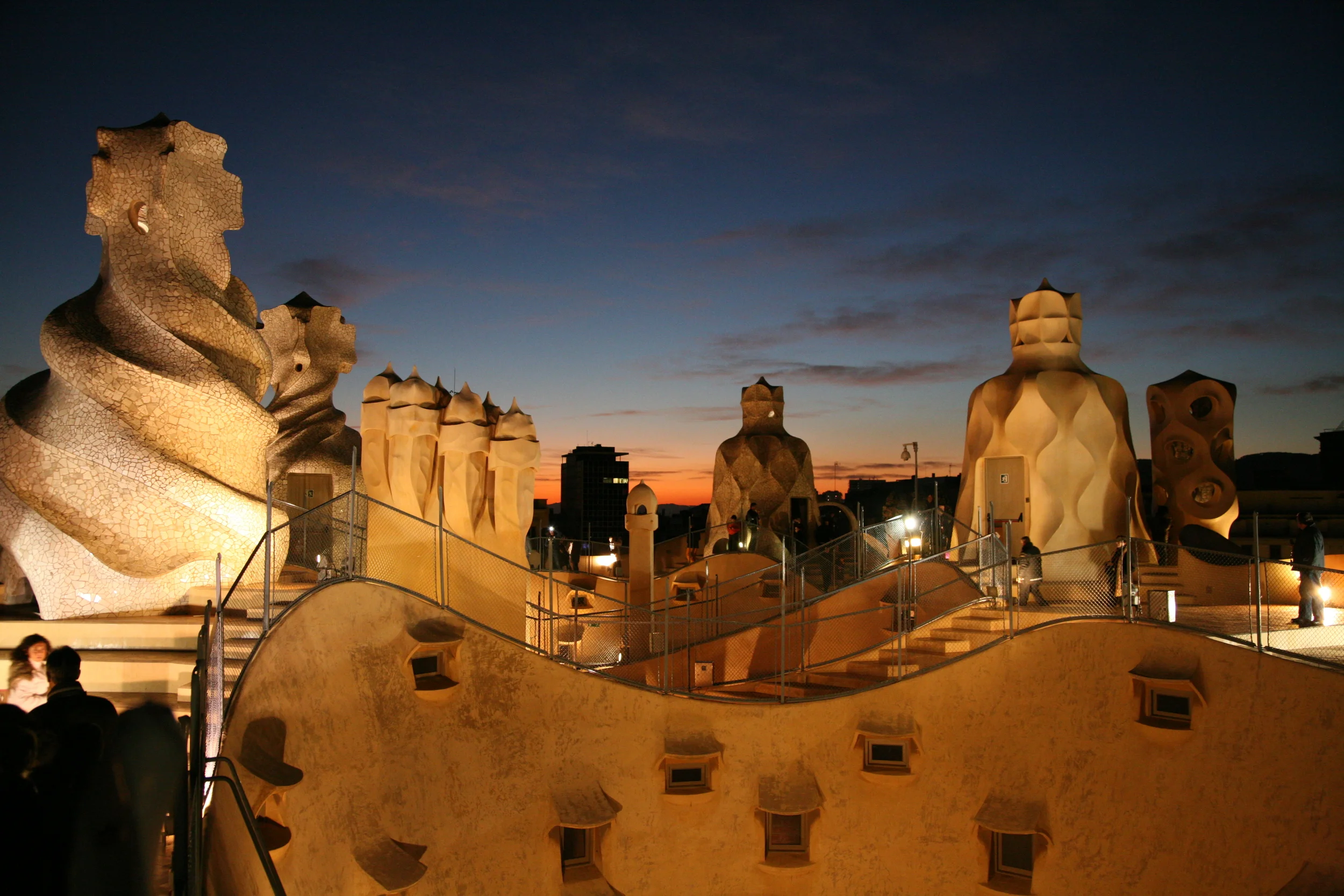  Some of the many chimneys from the apartments below 