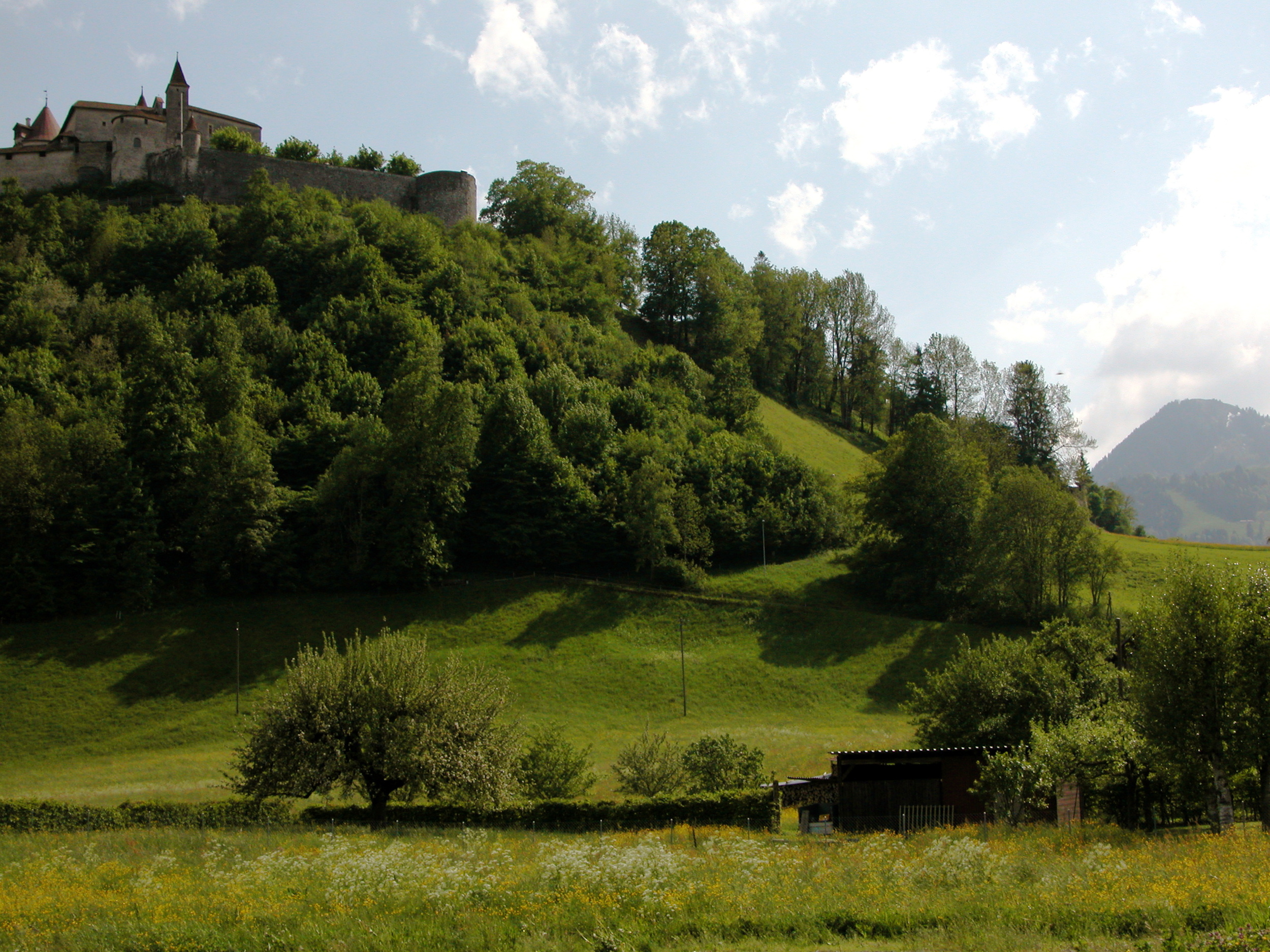  Gruyere Chateau, centre of the cheese-naming town 