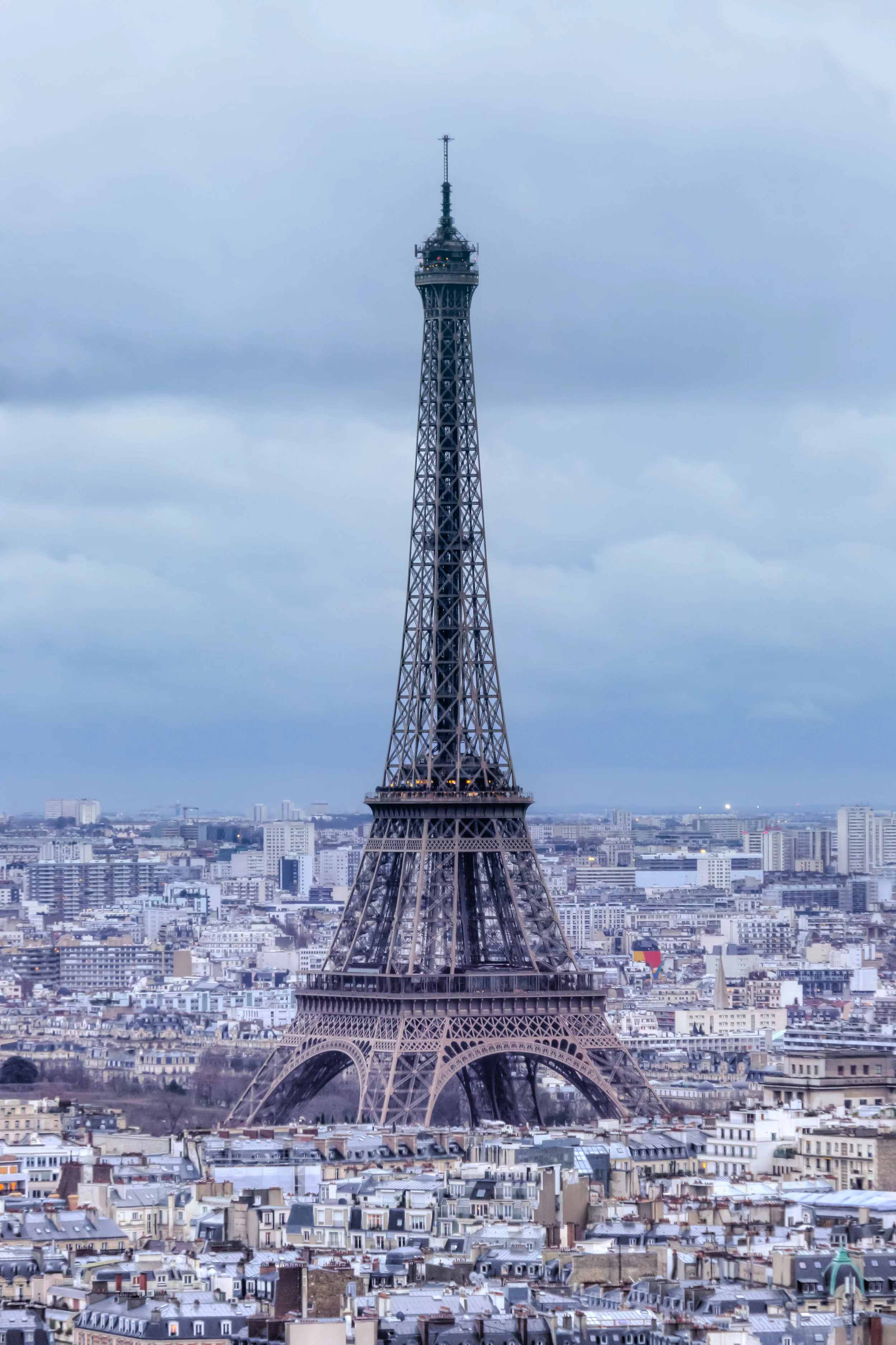  The great view of the Eiffel Tower from our hotel room 