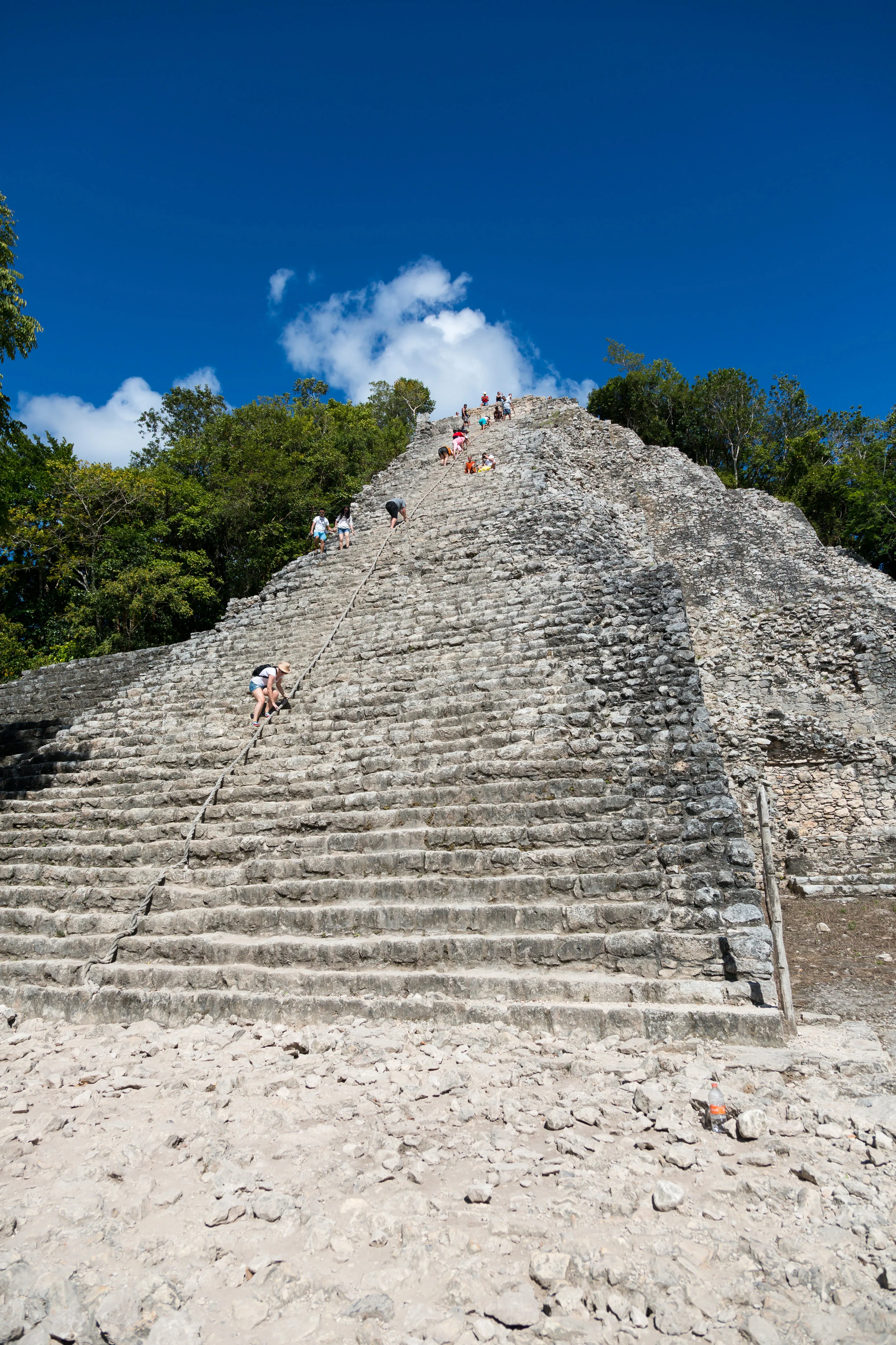  42m tall Nohoch Mul Pyramid, Cobá 