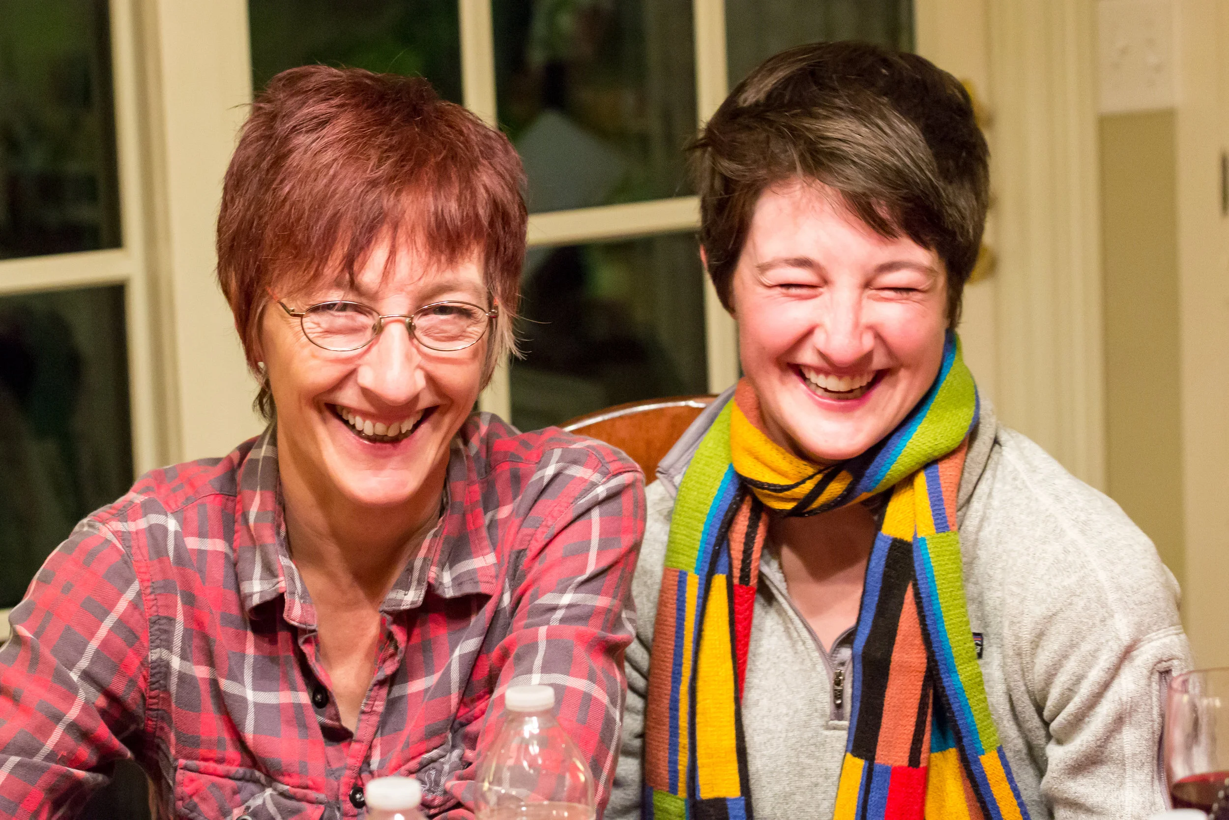  Carol and Margaret putting on their best smiles 