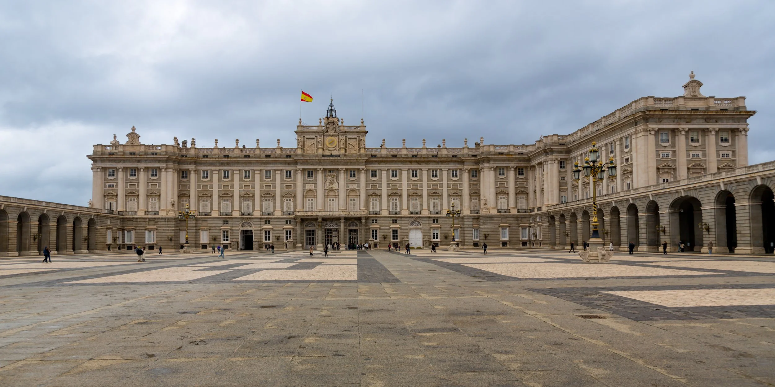 After my third attempt, finally made it into the grounds of the Royal Palace of Madrid