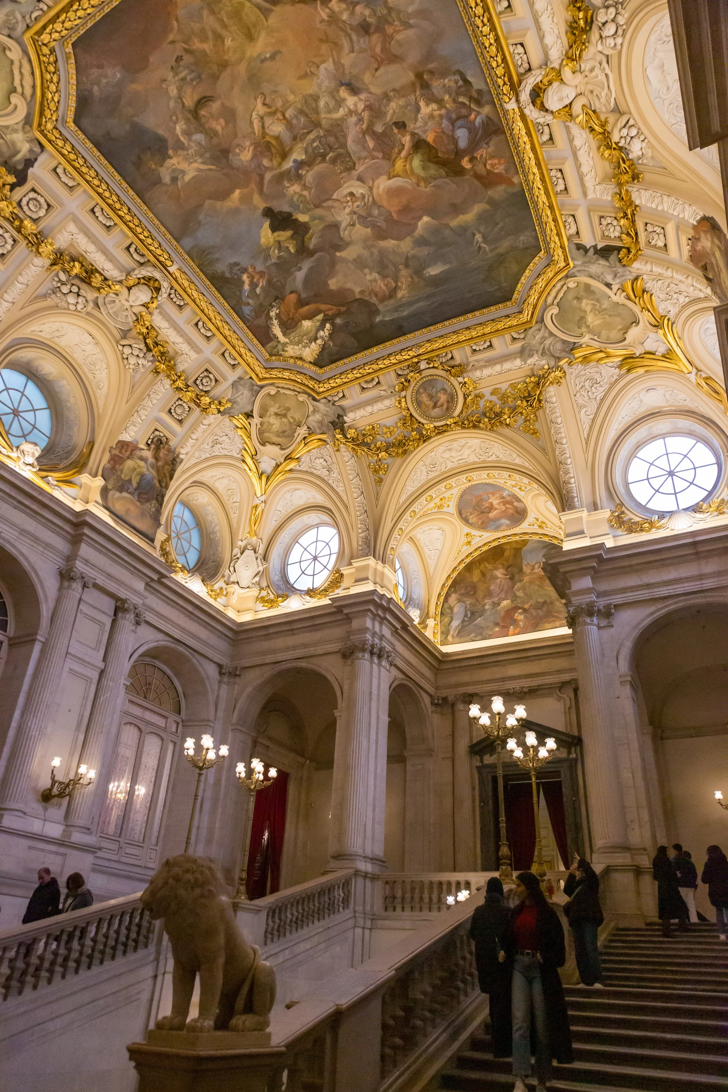 Painted ceiling of the royal staircase