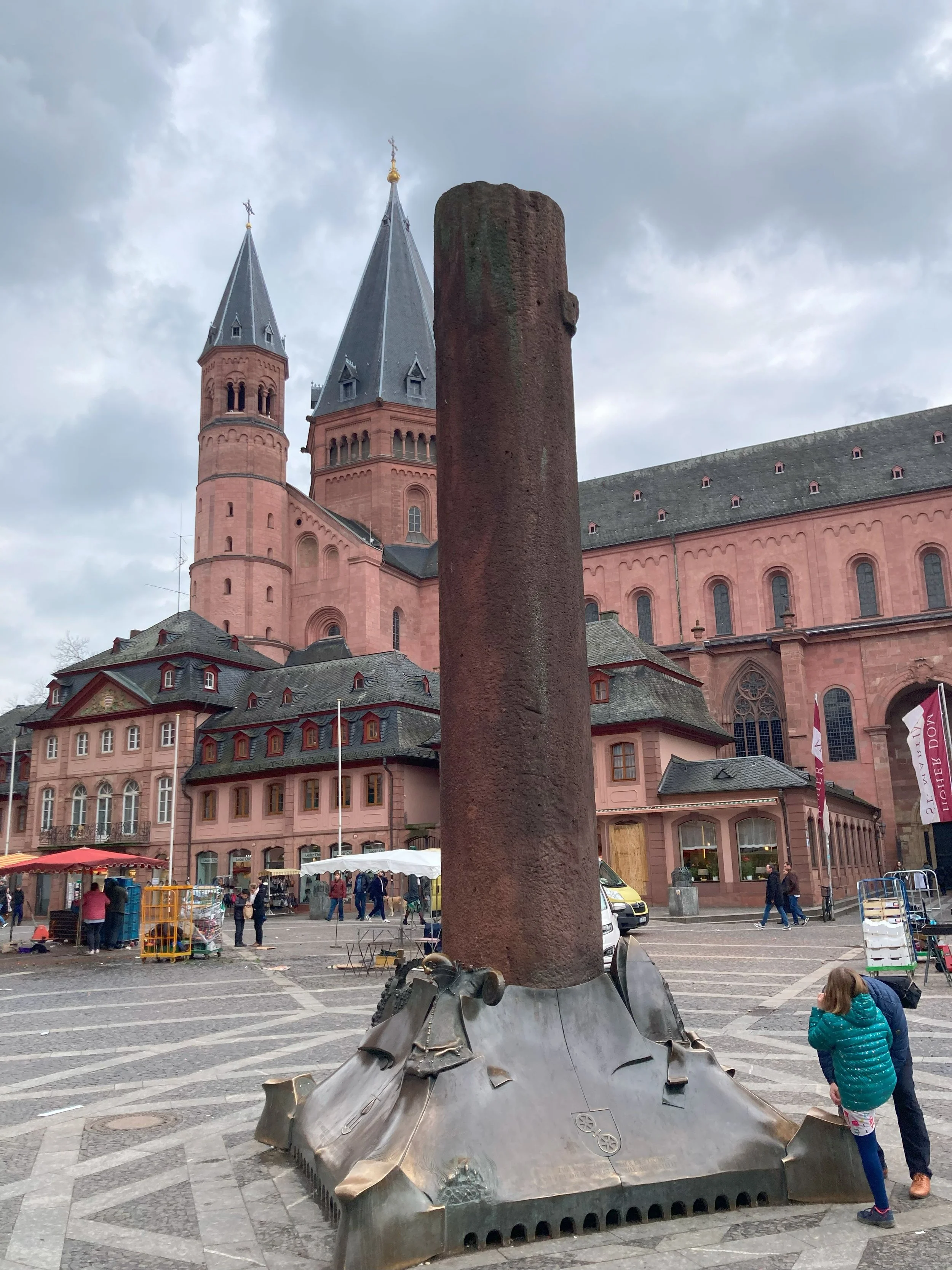  Heunensäulen - circular column of sandstone that were made, but never used, 1000 years ago for the Cathedral construction 