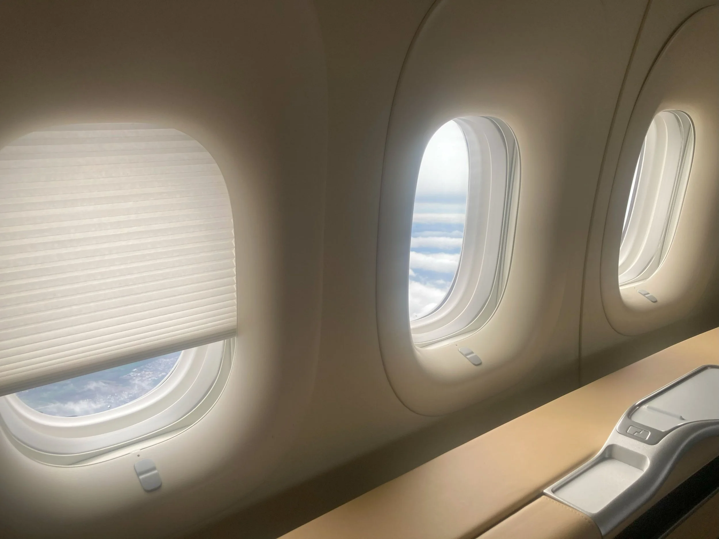  Fancy mechanical blinds allowed dimming or blacking out the sun 