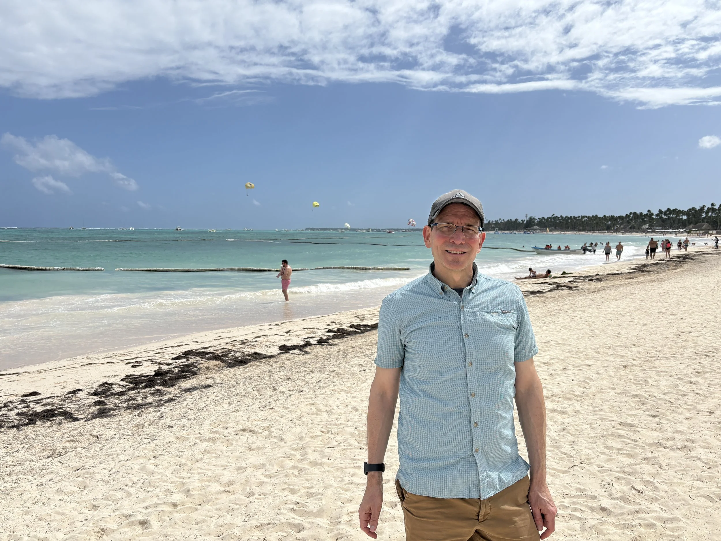  The public beach was a lot more lively than the private beach we had in Jamaica a few weeks earlier. 