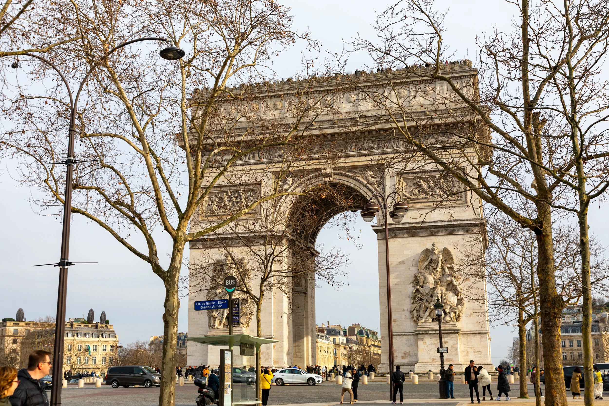  Up the Champs Elysees from our hotel the Arc De Triomphe is often our first stop  