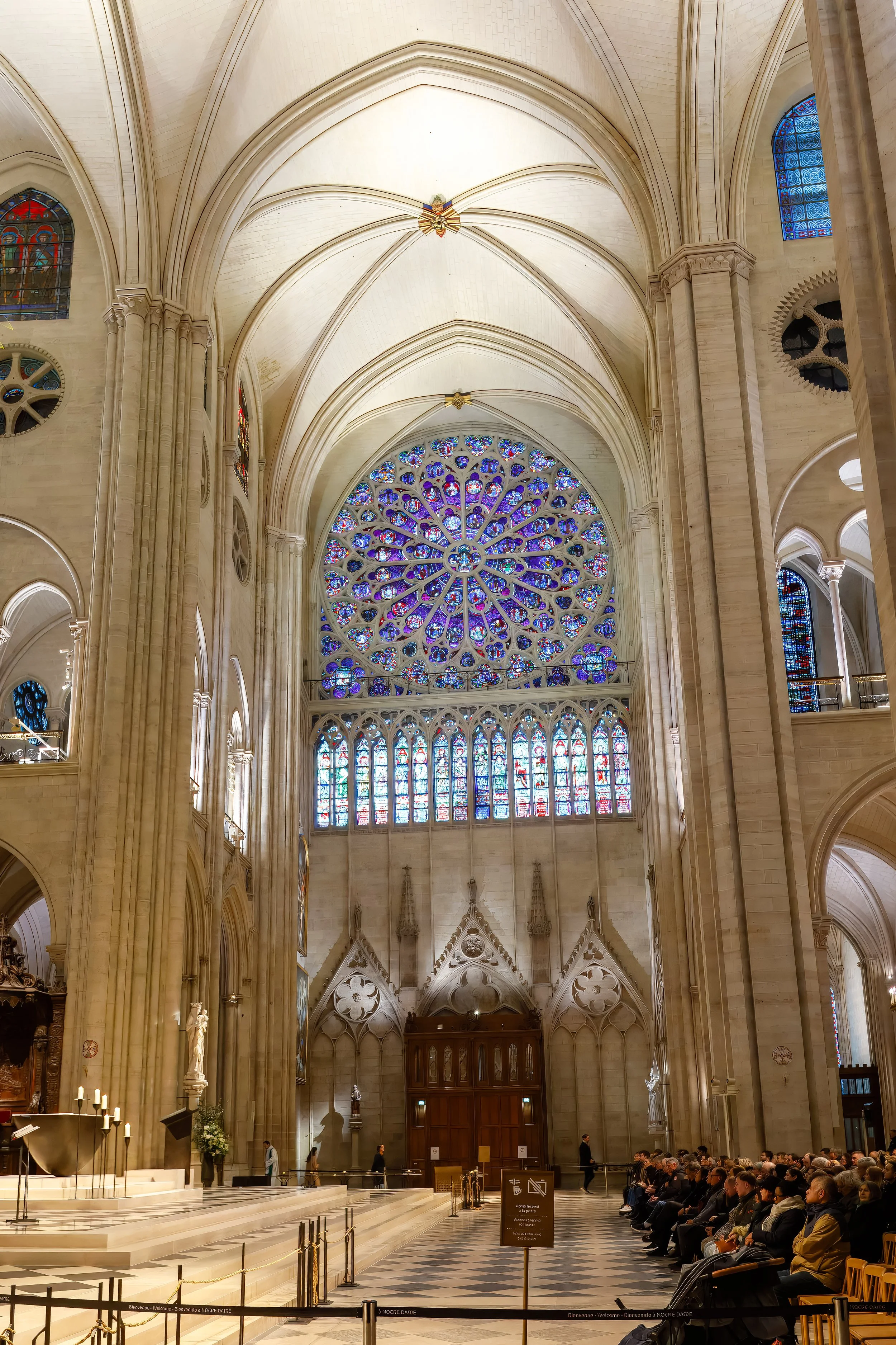  Restored stained glass windows 