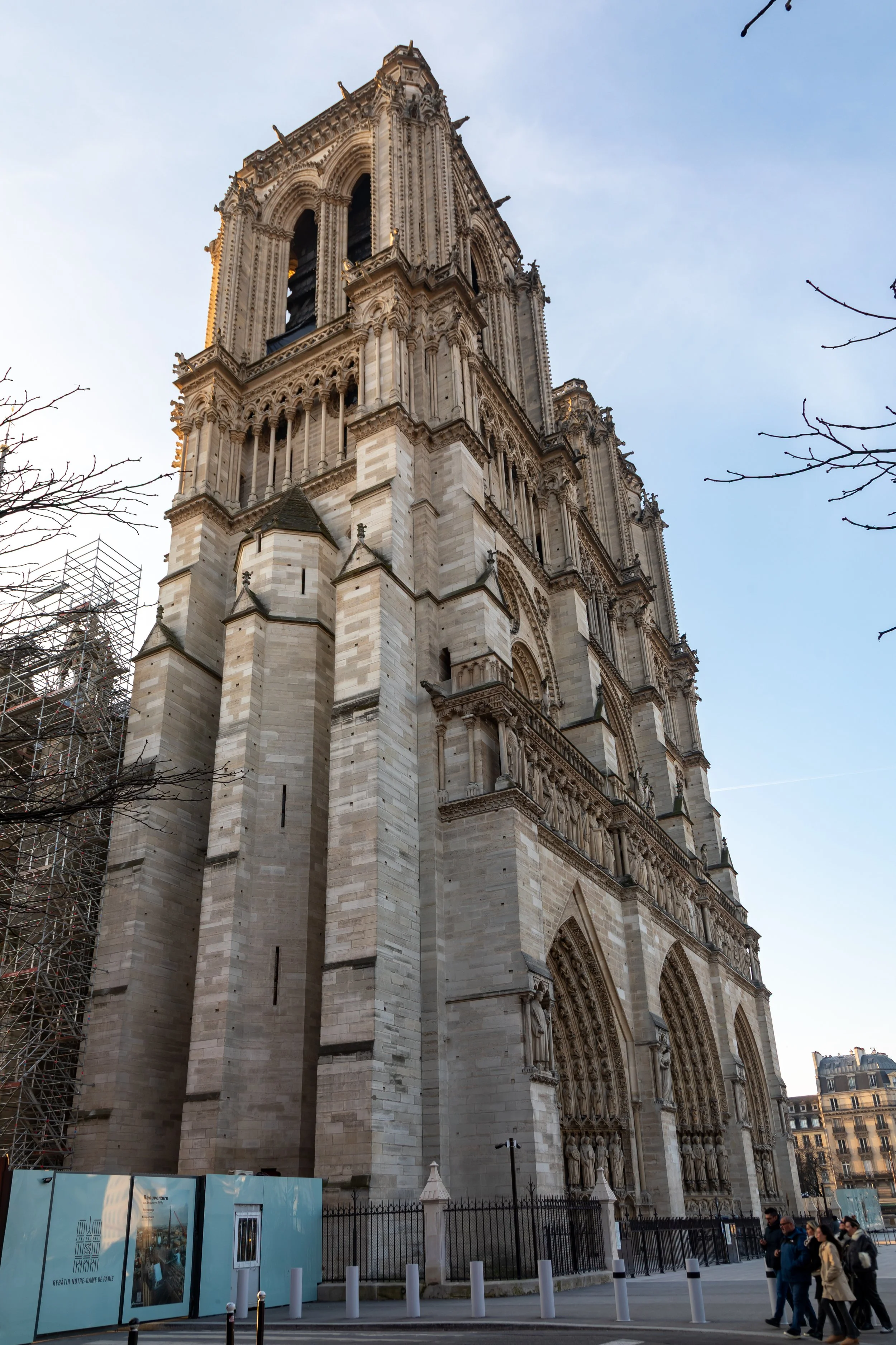  Side view with remaining scaffolding  