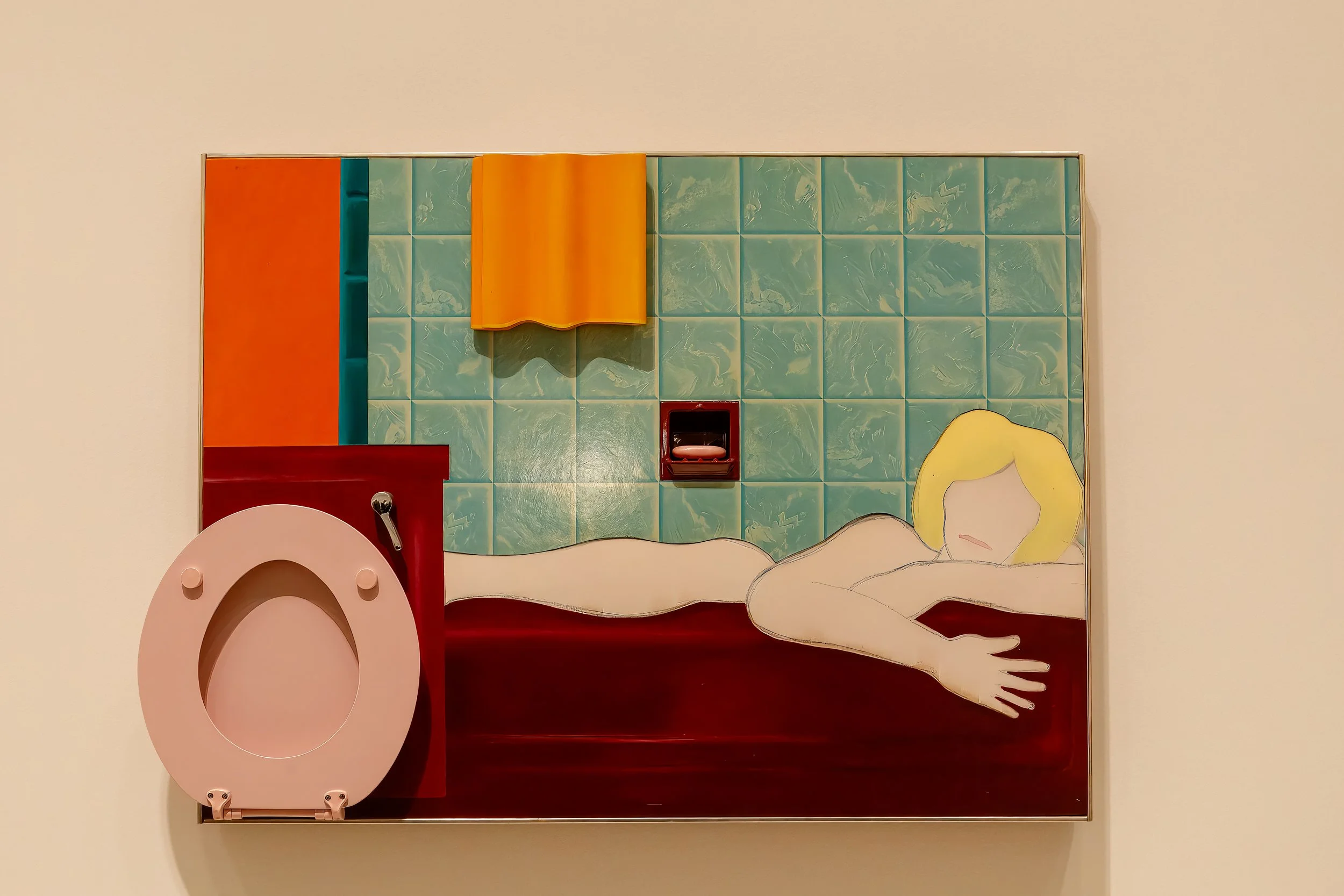  More three dimensional art with a true to life seat Bathroom Collage #4 (1964) - Wesselmann 