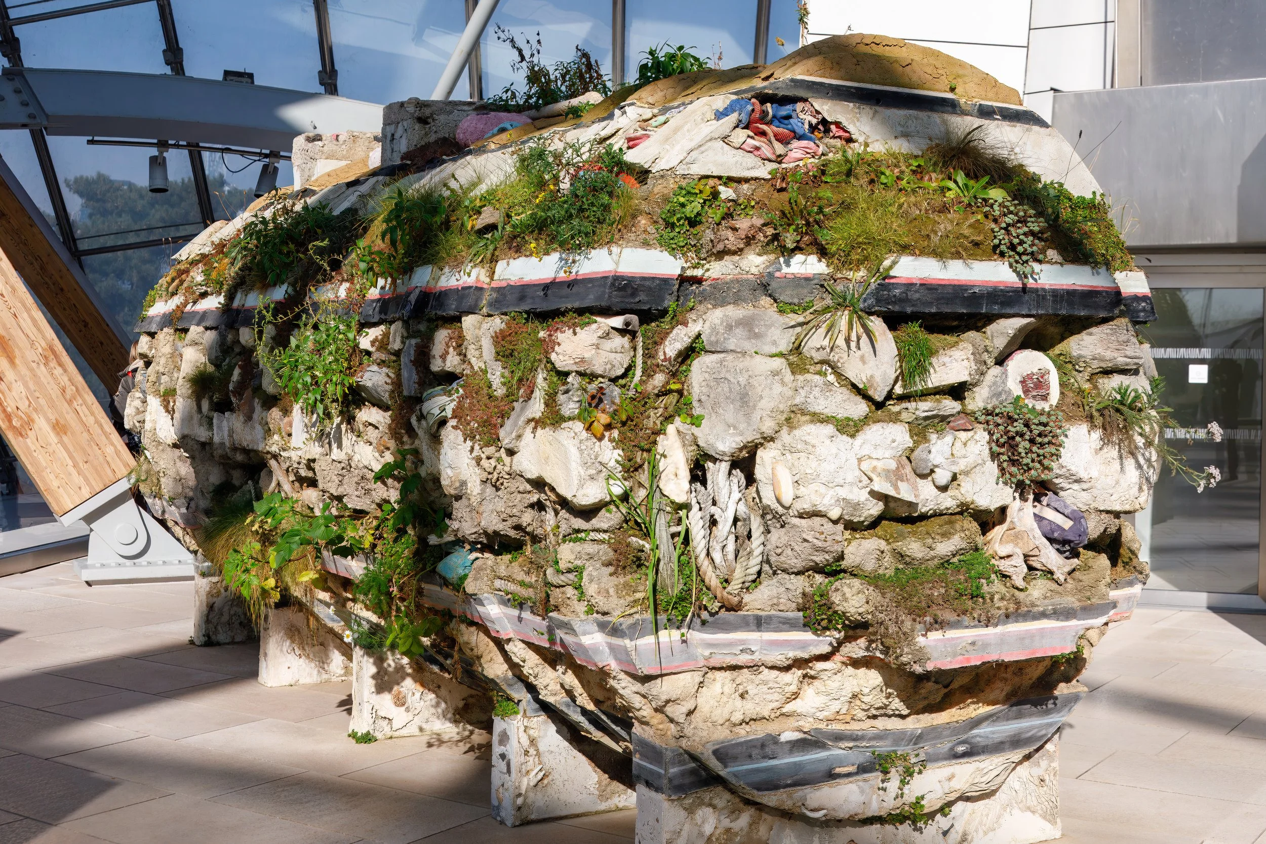  Something between art and agriculture on display at the rooftop garden 