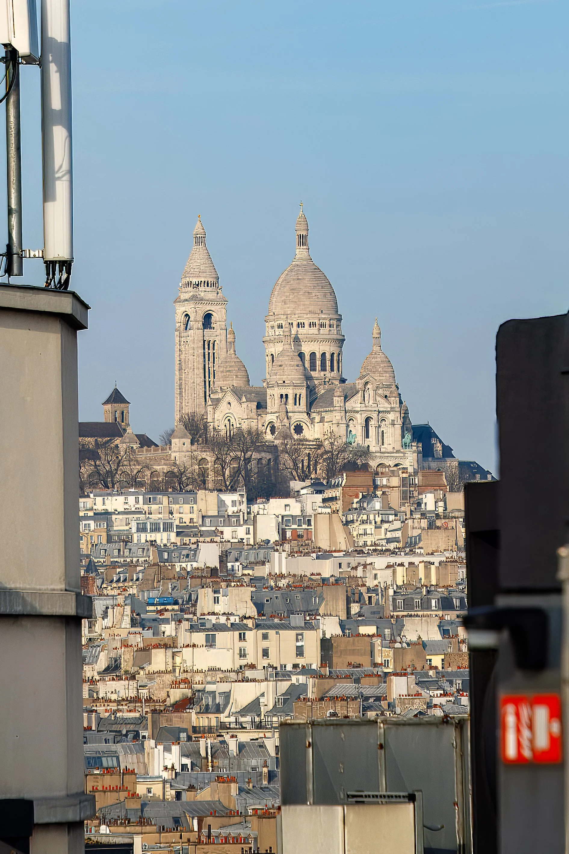  Far in the distance we got our only glimpse of Montmartre topped with Sacre Coeur Cathedral 