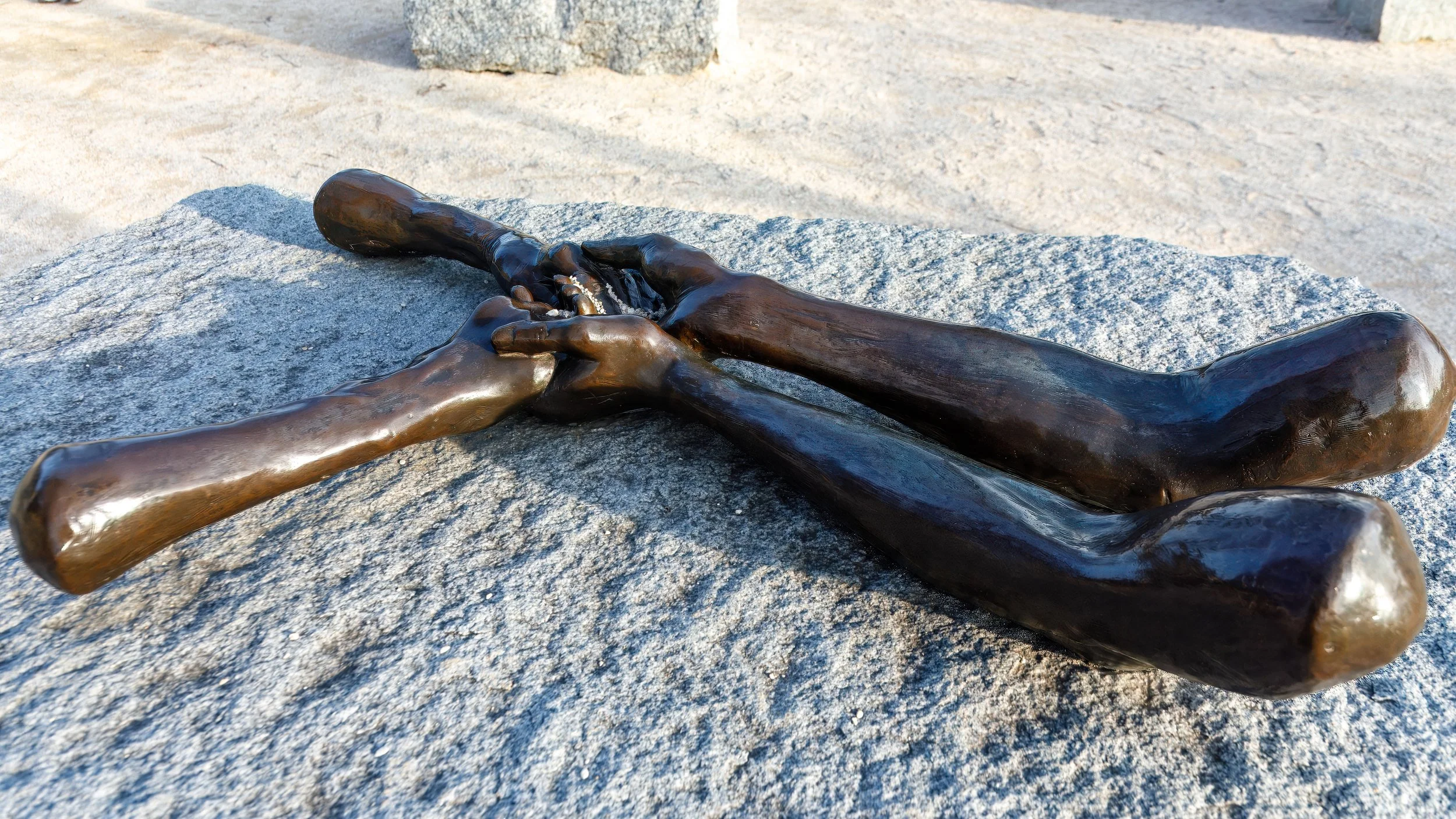  "The Welcoming Hands" - Louise Bourgeois part of series of five bronze hand sculptures installed in Tuileries Garden in 2000 