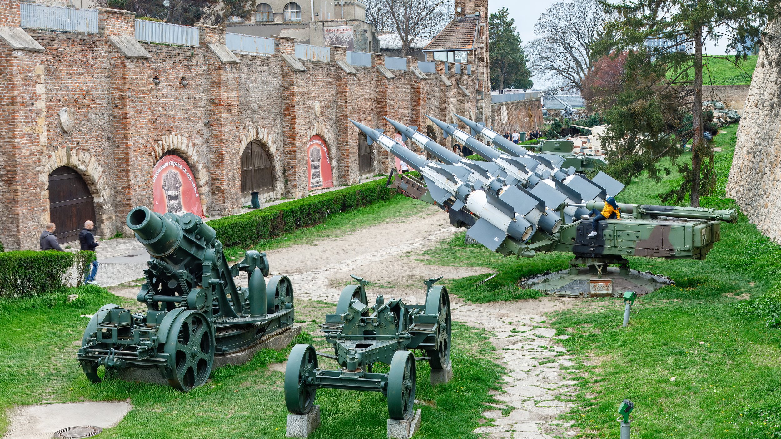  Some of the artifacts of the Military Museum housed within the Fortress walls 