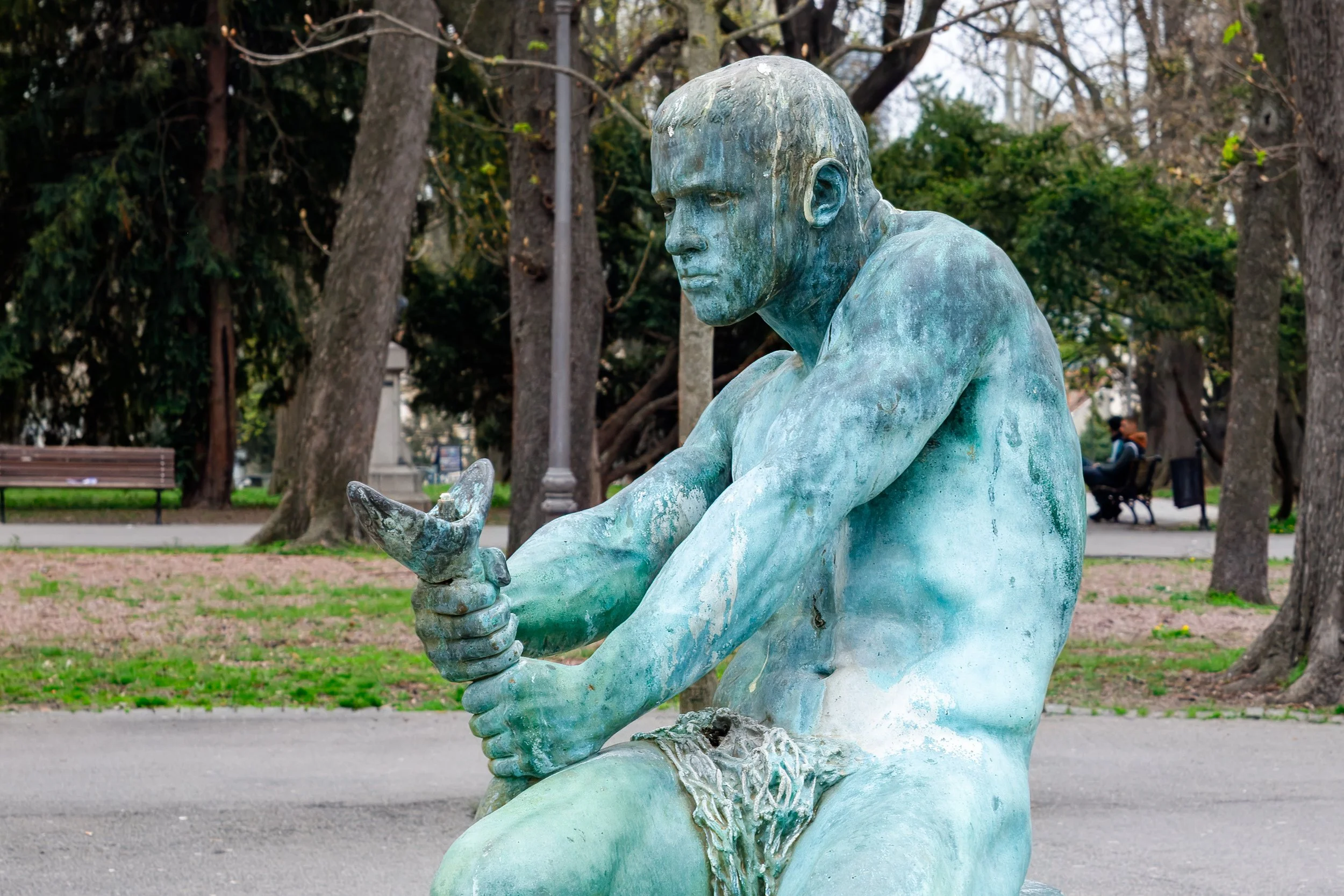  Fisherman Fountain (Simeon Roksandic, 1912) in the centre of Kalemegdan Park 
