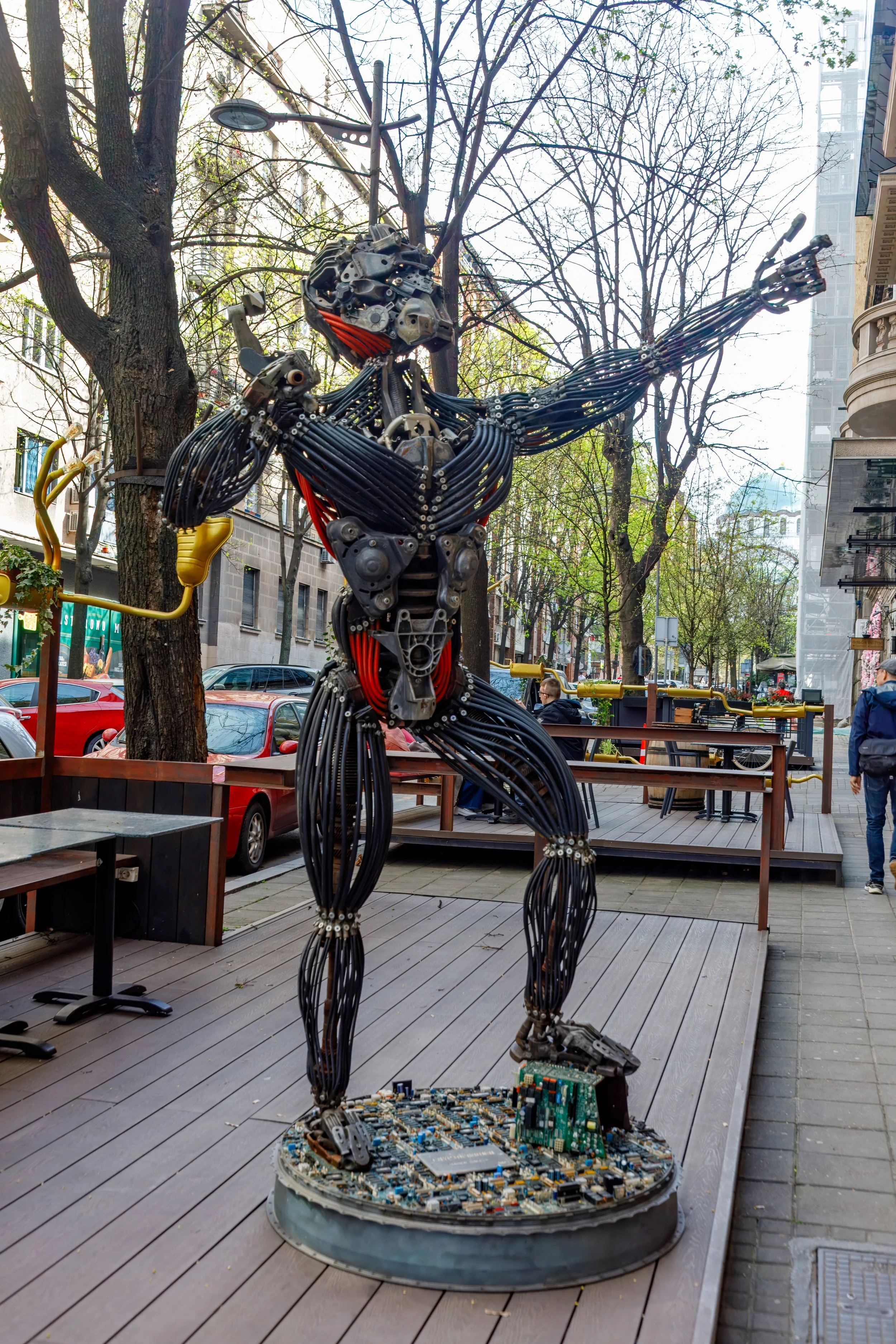  Near lunch we found a decidedly more modern "Cryptoformer" sculpture by Serbian artist Danilo Balević  