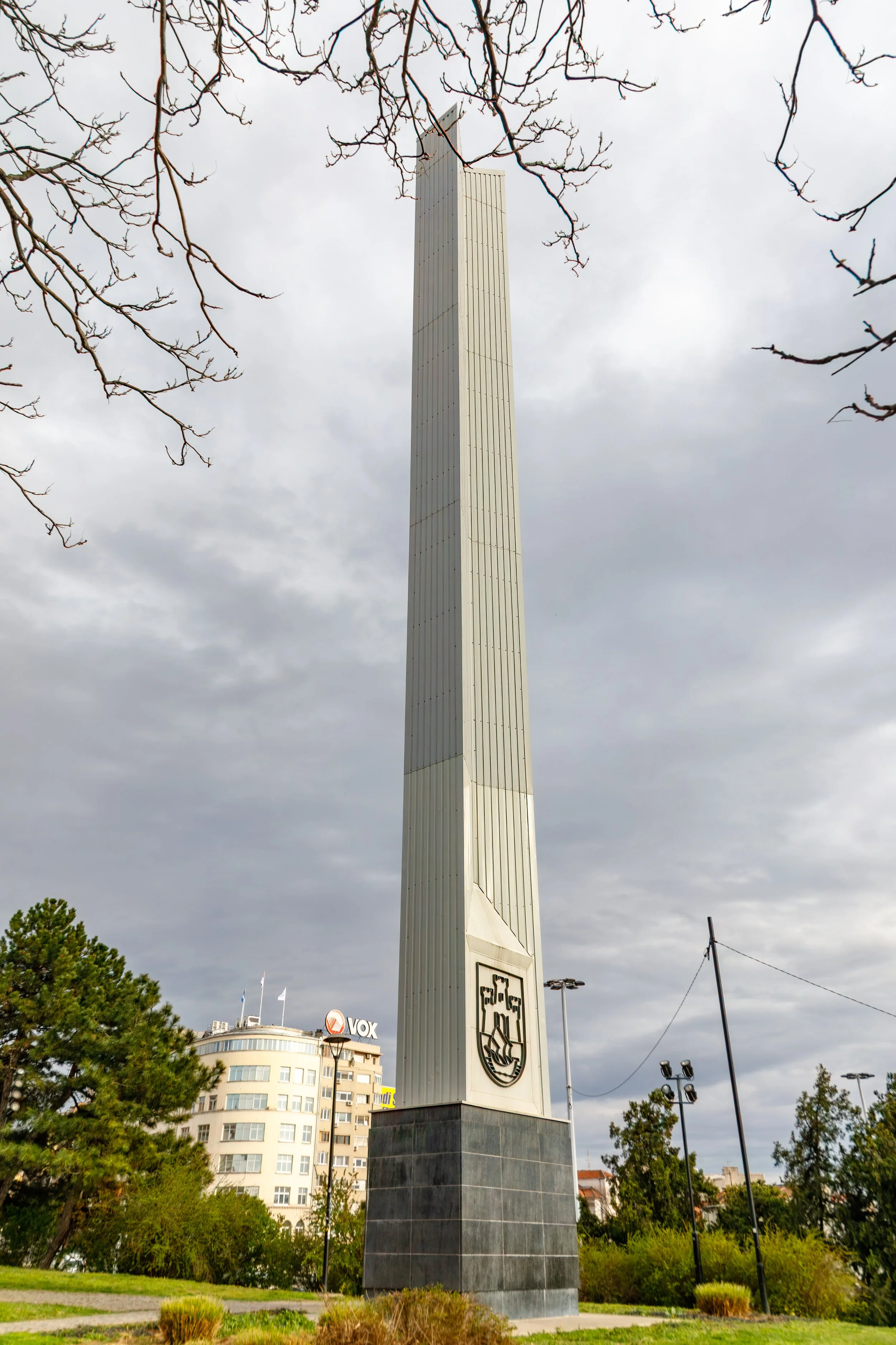  27m high Obelisk of the Non-Aligned Countries (1961) erected to commemorate the First Conference of Non-Aligned Countries 