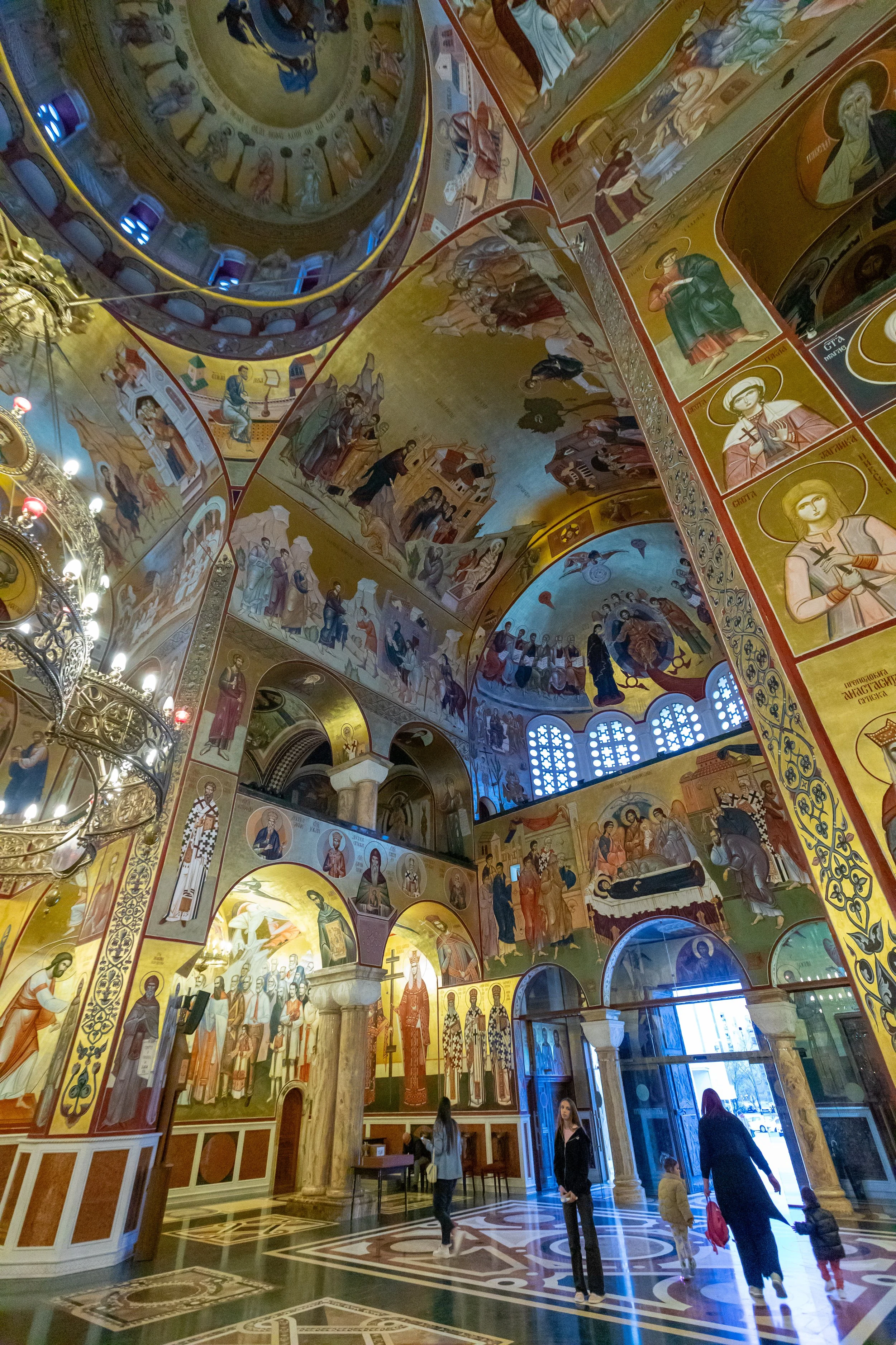  There doesn’t seem to be any non-painted surfaces in the church 