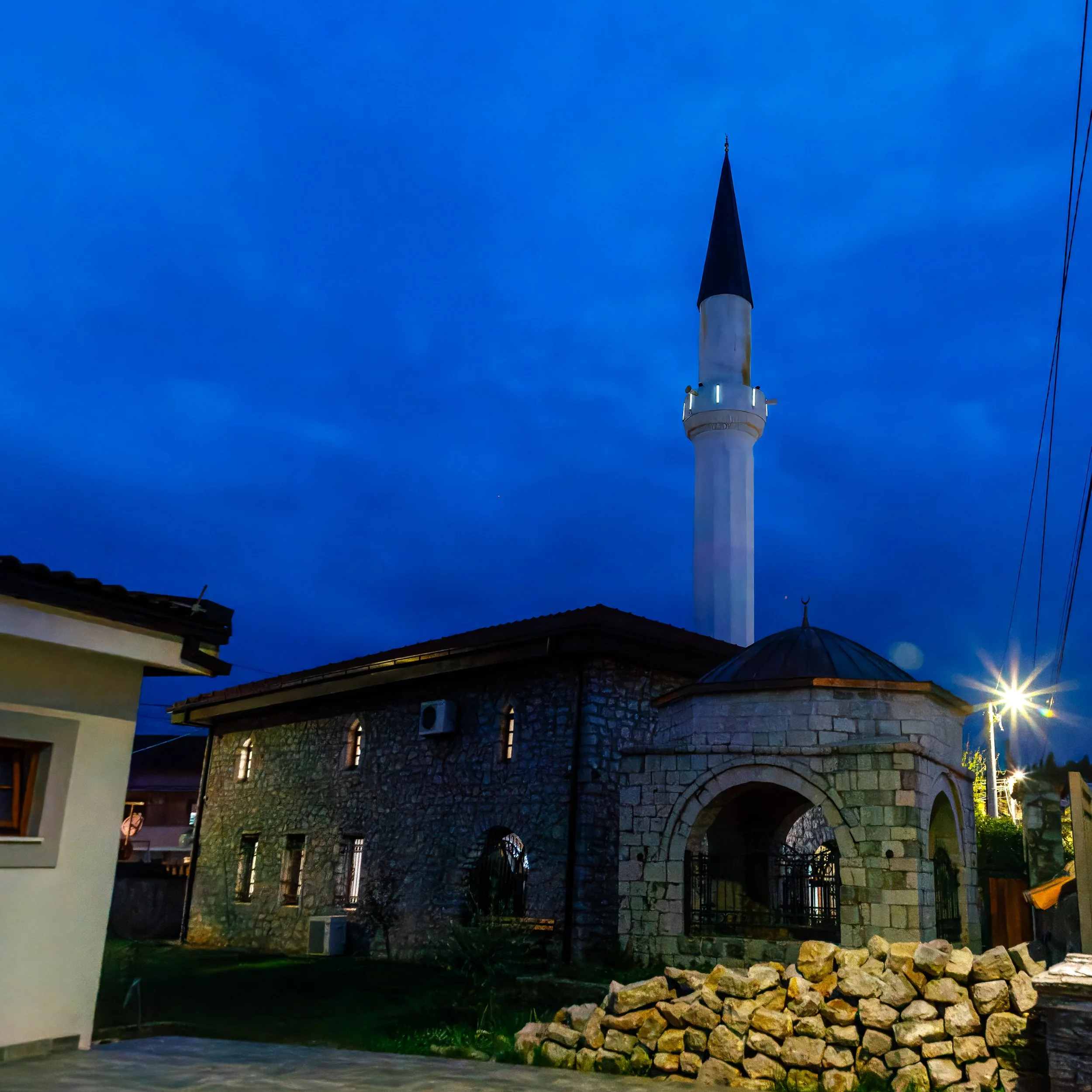  Another view of the Mosque as we approach 8pm and the last of the twilight  