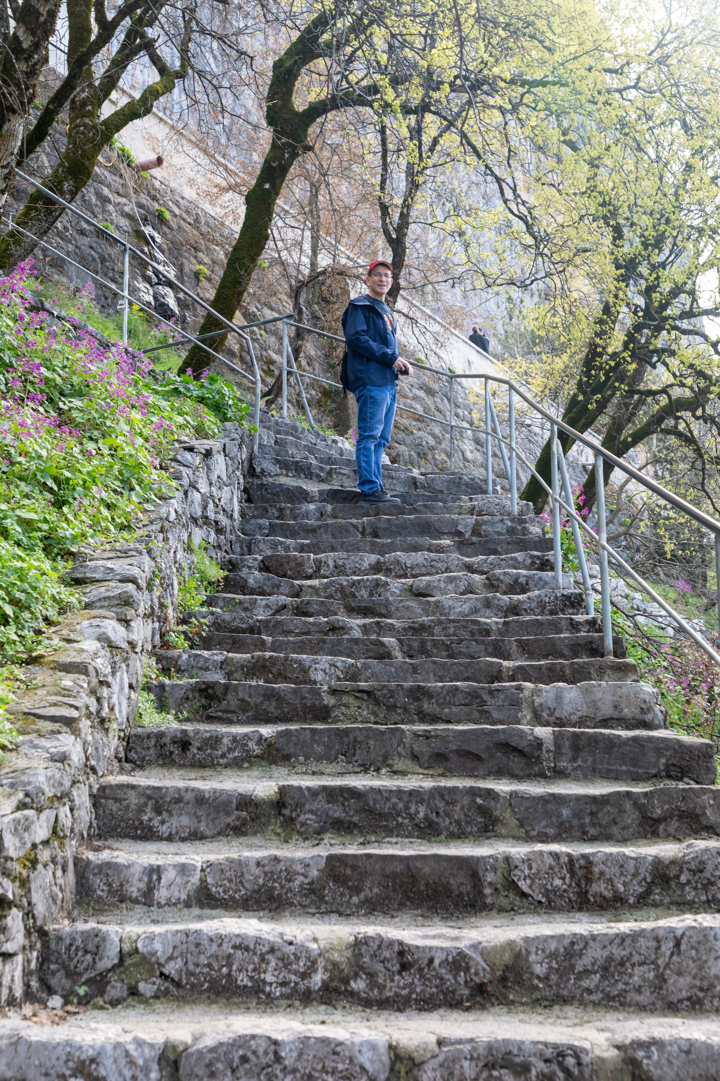  Making my way up the winding stairs 