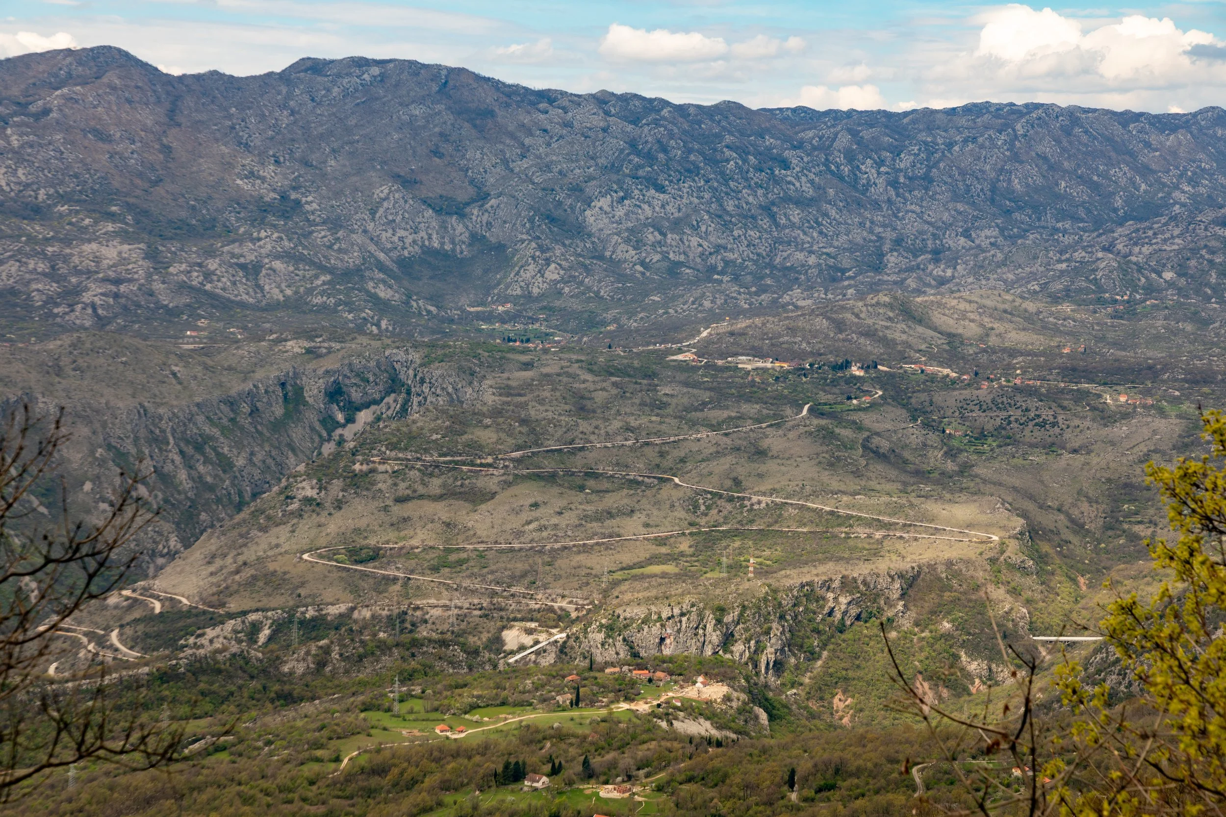  Switchbacks cutting their way up the mountain 
