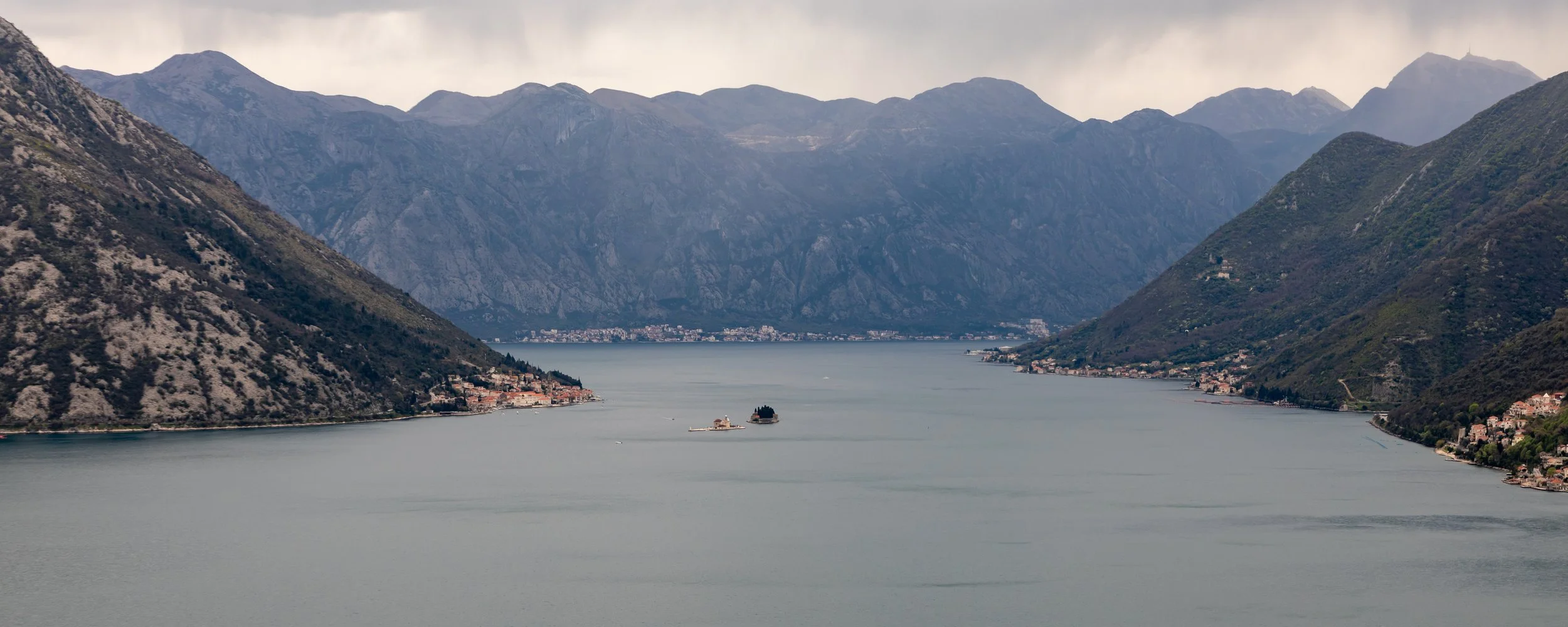  Looking across Risan Bayh to the Gulf of Kotor, our final destination for the day 
