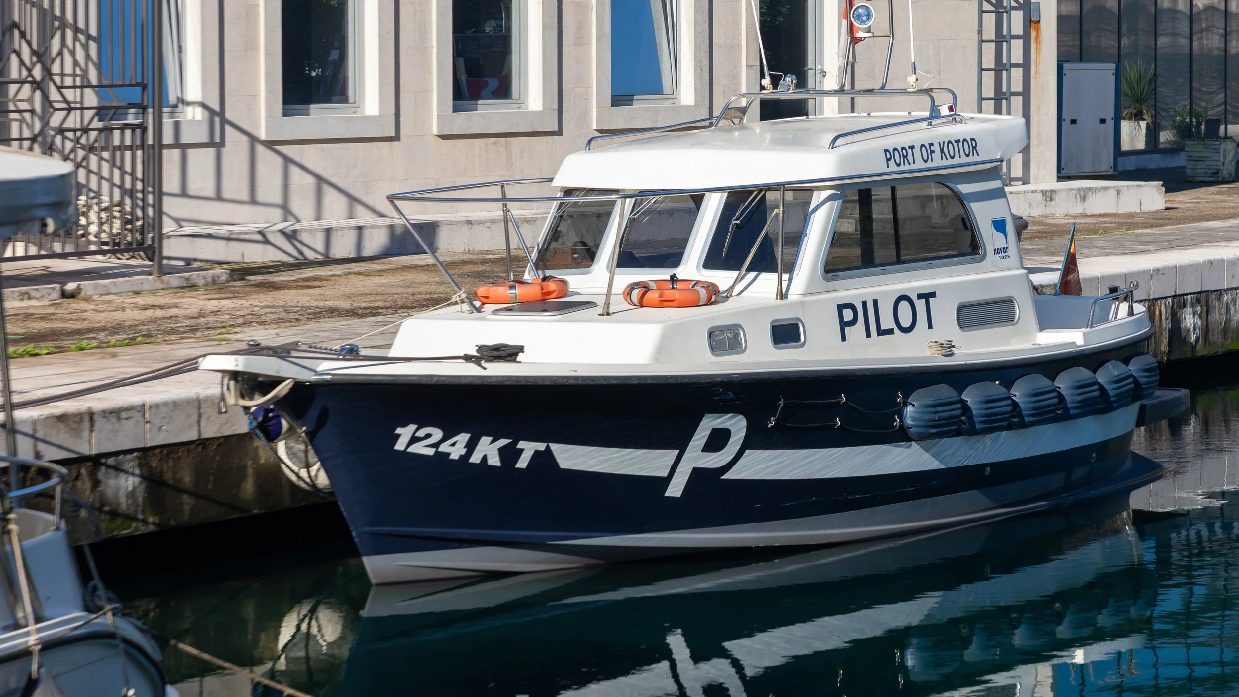  One of the pilot boats that help navigate the bay 
