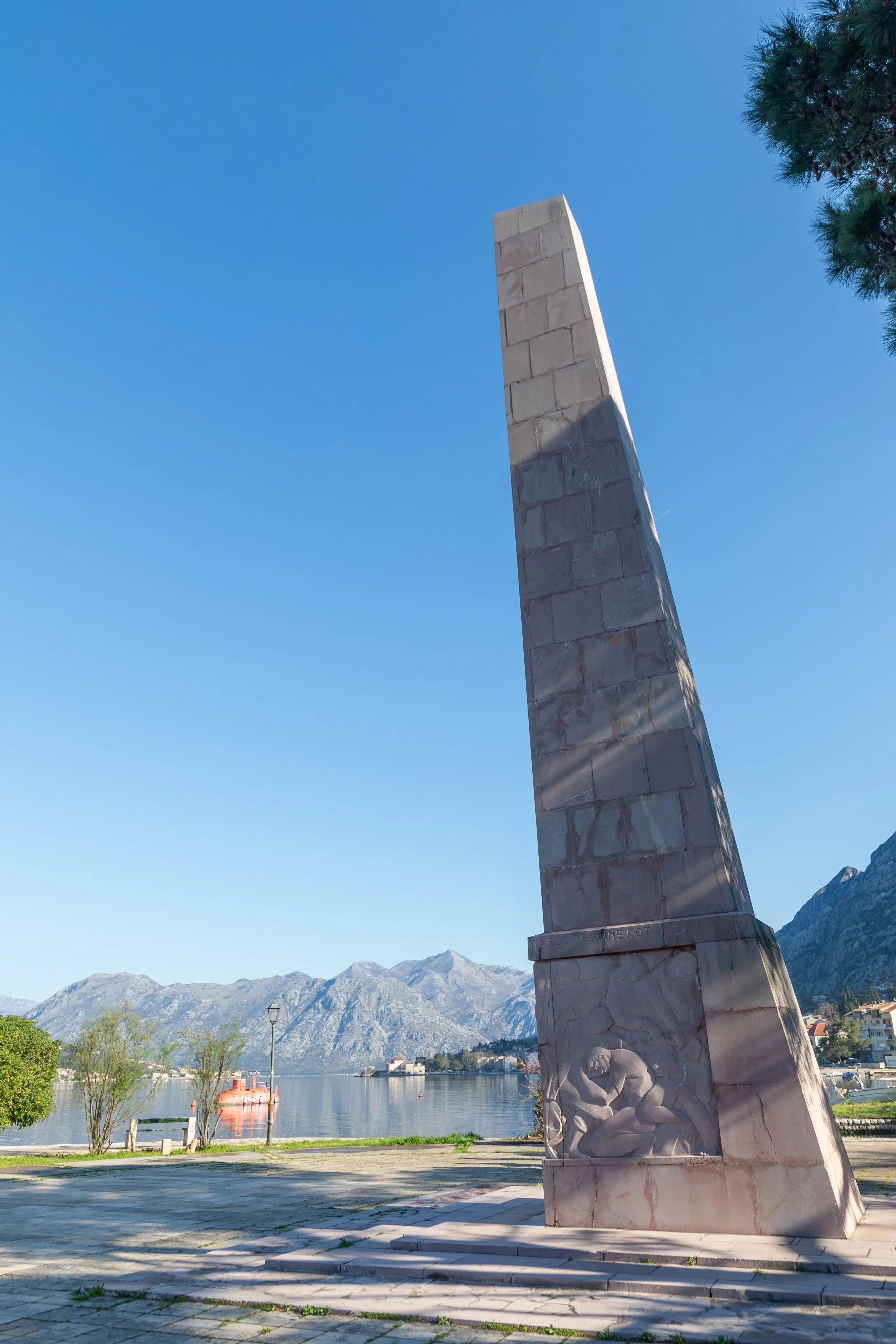  WWII Monument for Freedom on the Bay of Kotor&nbsp; 