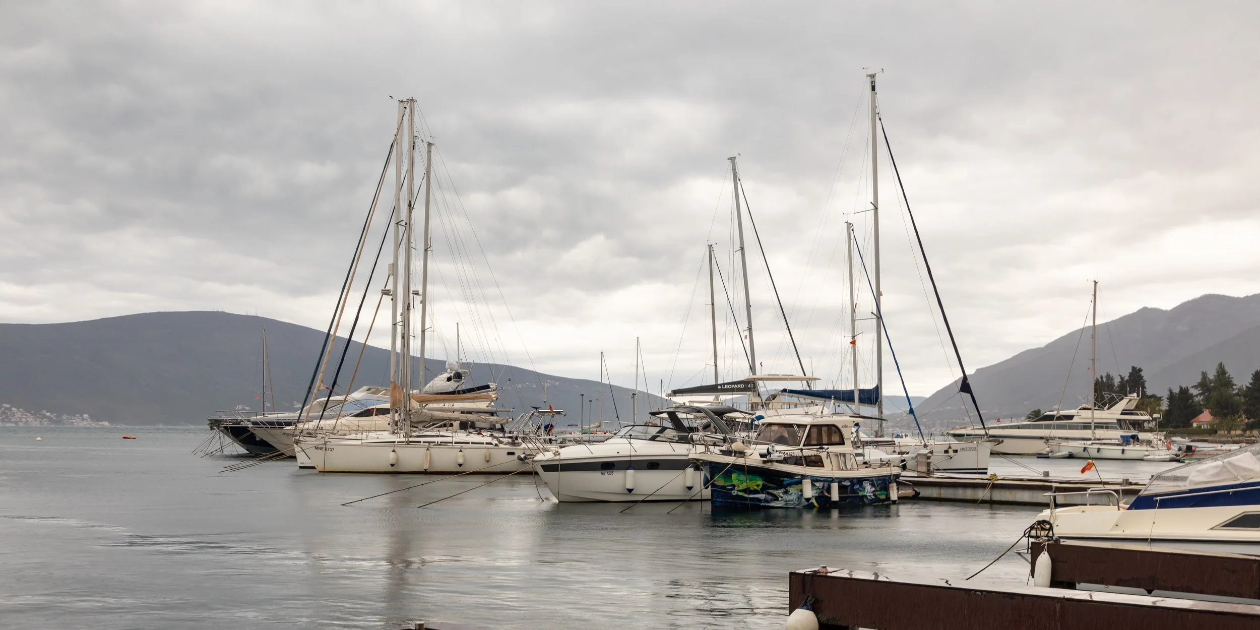  We stopped briefly in the town of Tivat  