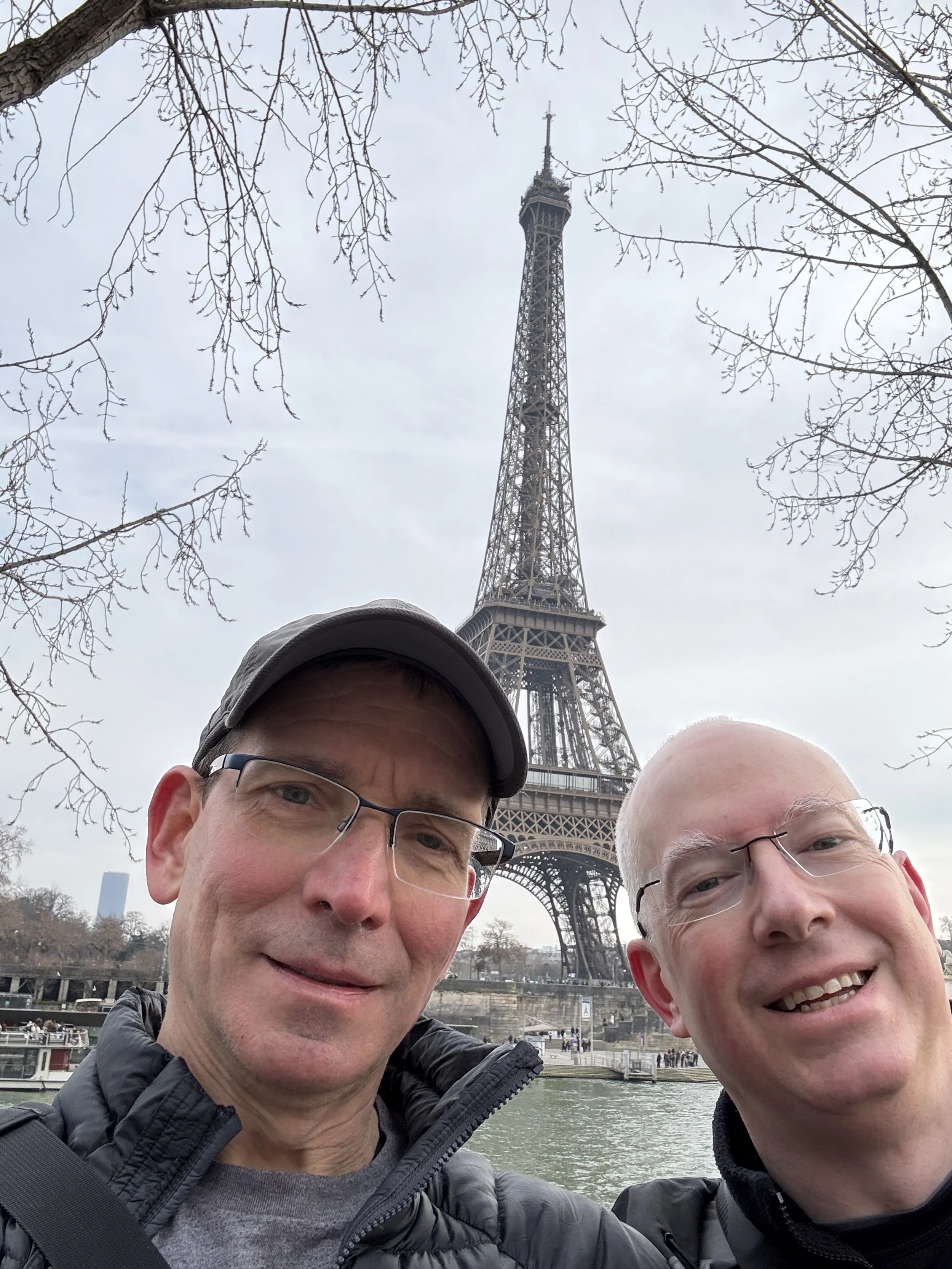  Selfie evidence that we were both in Paris together 