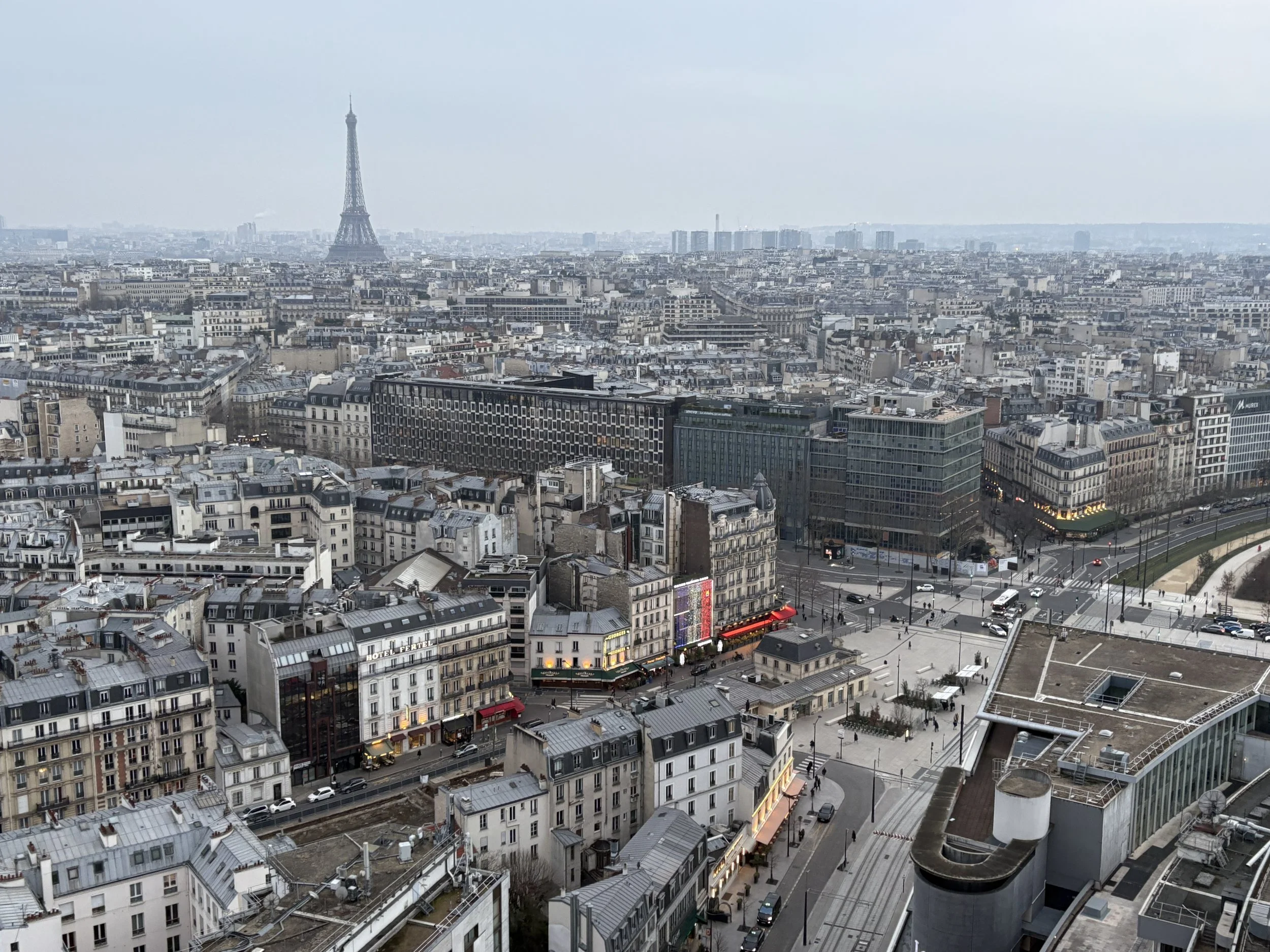  Back at our hotel, enjoying the view from our room 