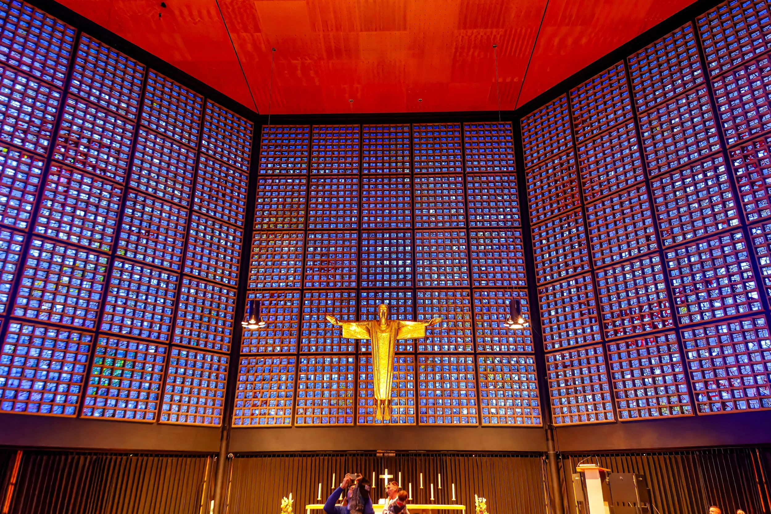 Interior of the new church built on the site 