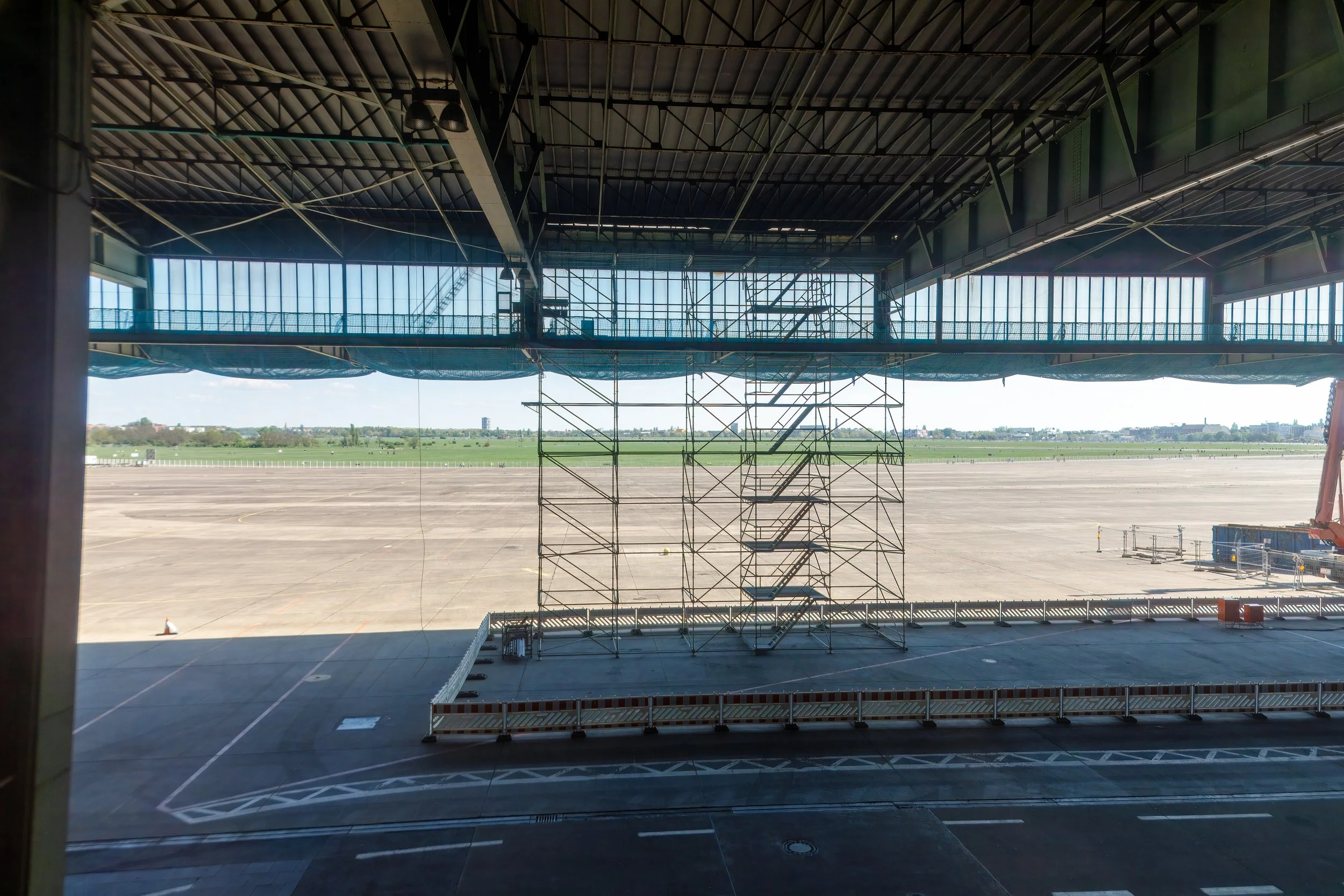  Looking out to the gate area with its unique covered roof that provided protection from some of the elements, without modern jet bridges 
