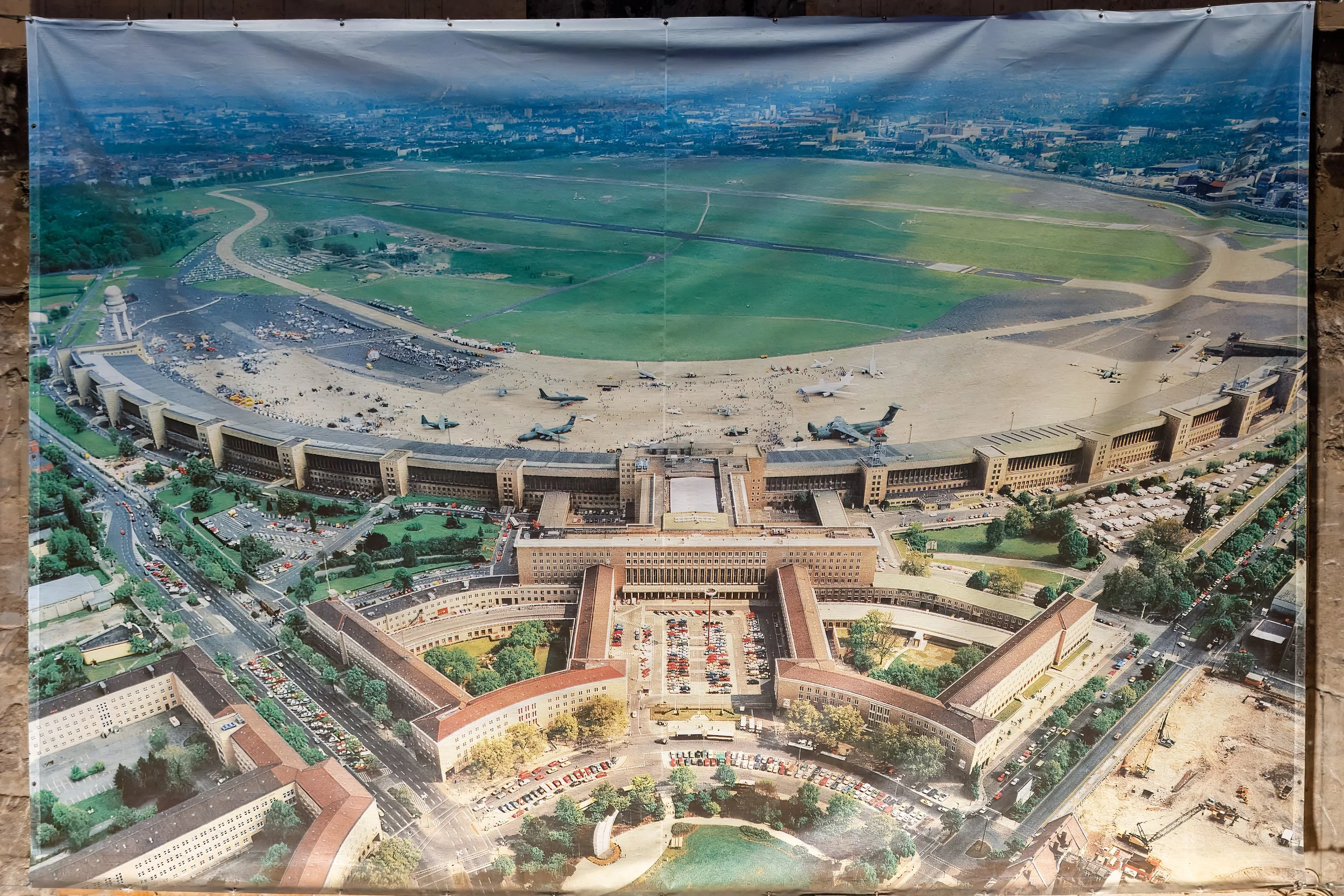  A historic photo of the previously active airport 