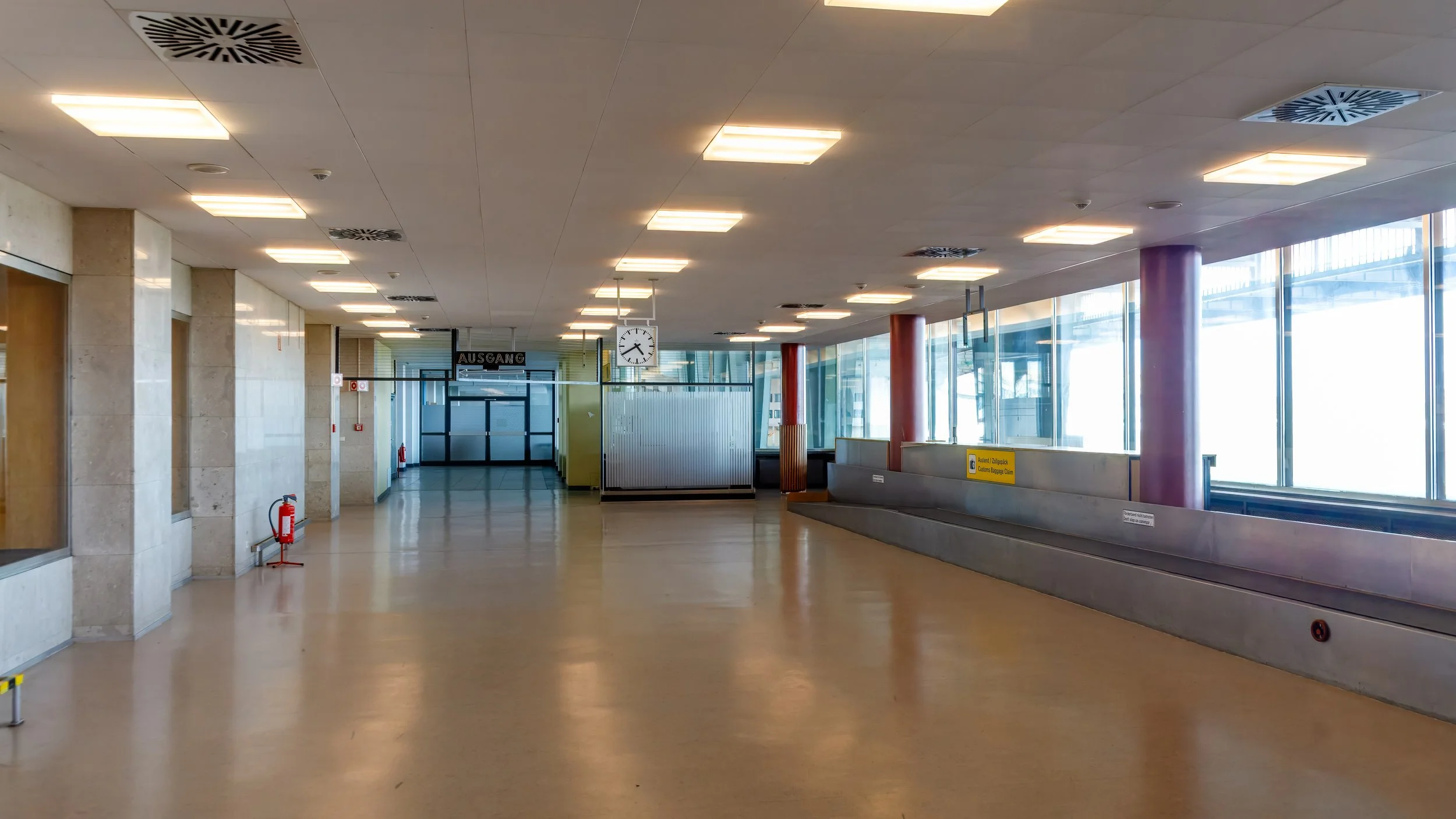  One of the gate areas inside the terminal 