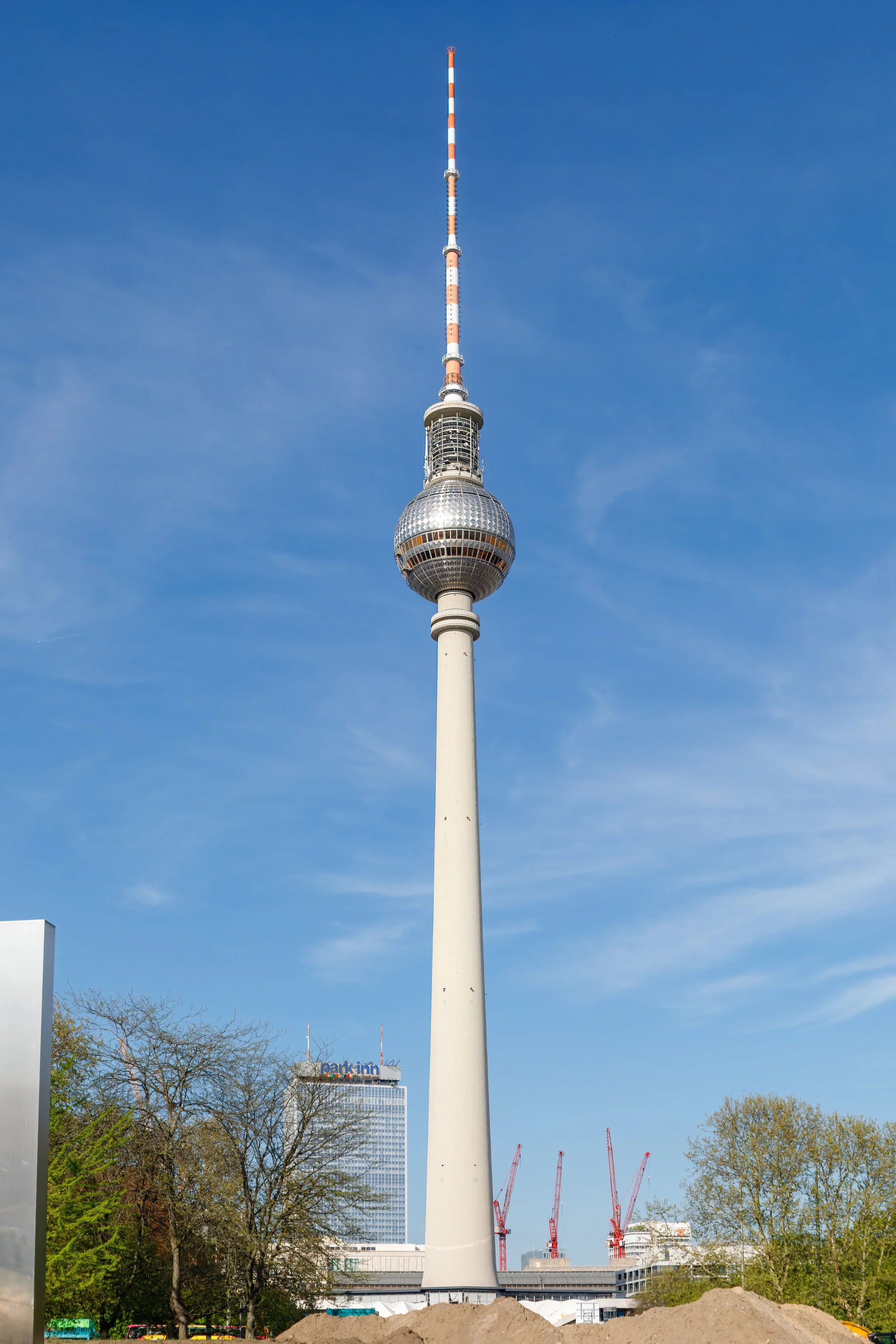  A full on view of the TV Tower with blue skies to contrast our earlier gray pictures 