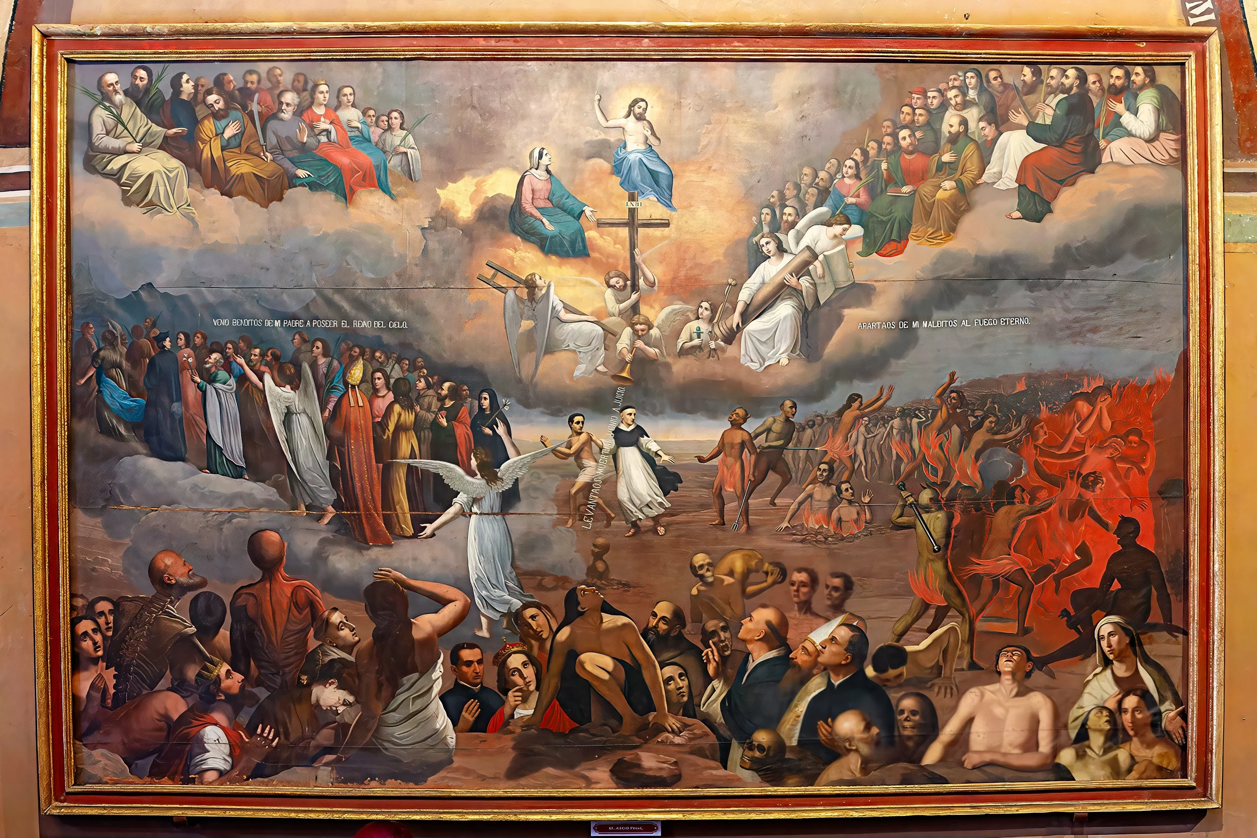  Final judgement painting in the cathedral 