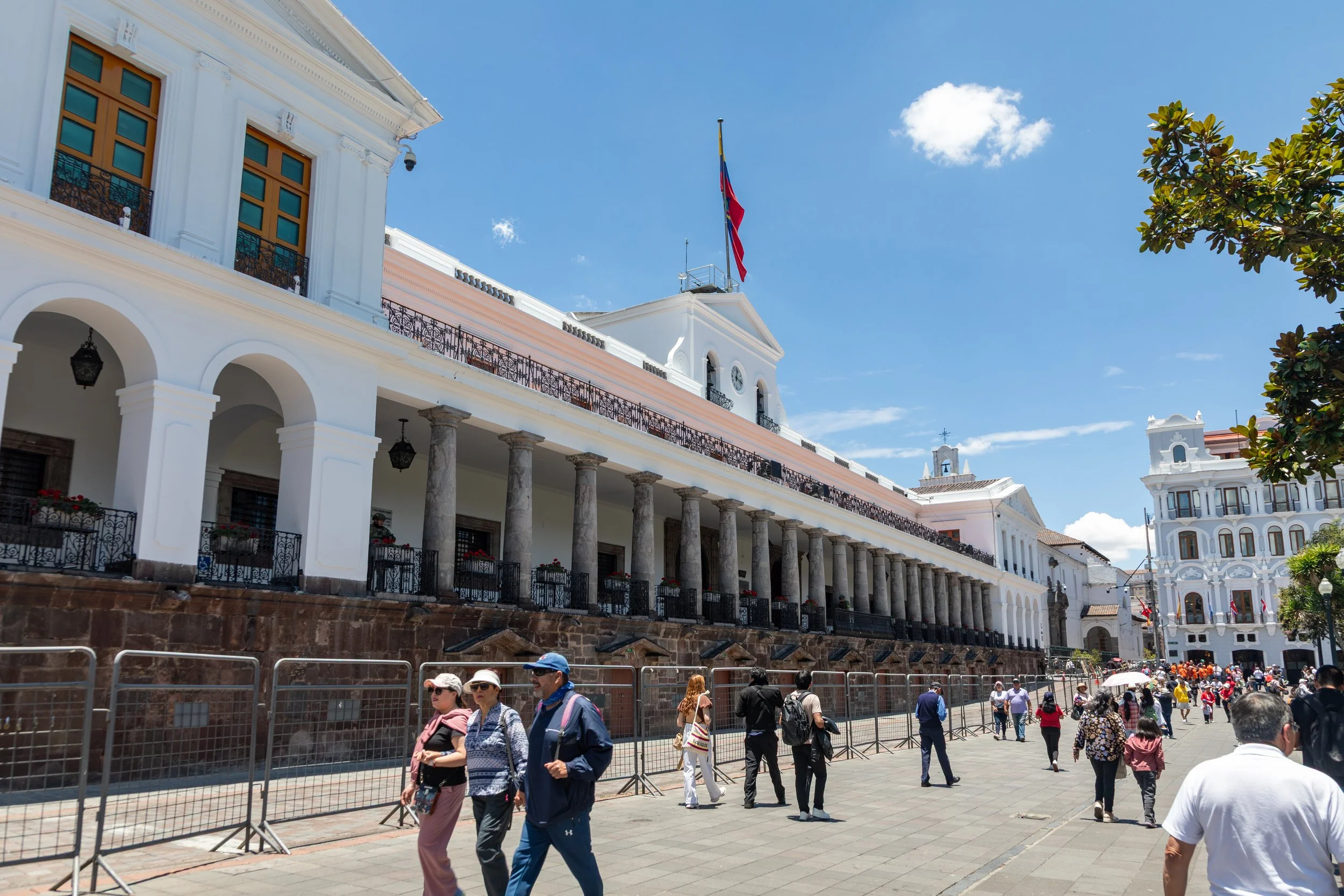  16th Century Palacio de Carondelet, the seat of government and official residence of the President of Ecuador 