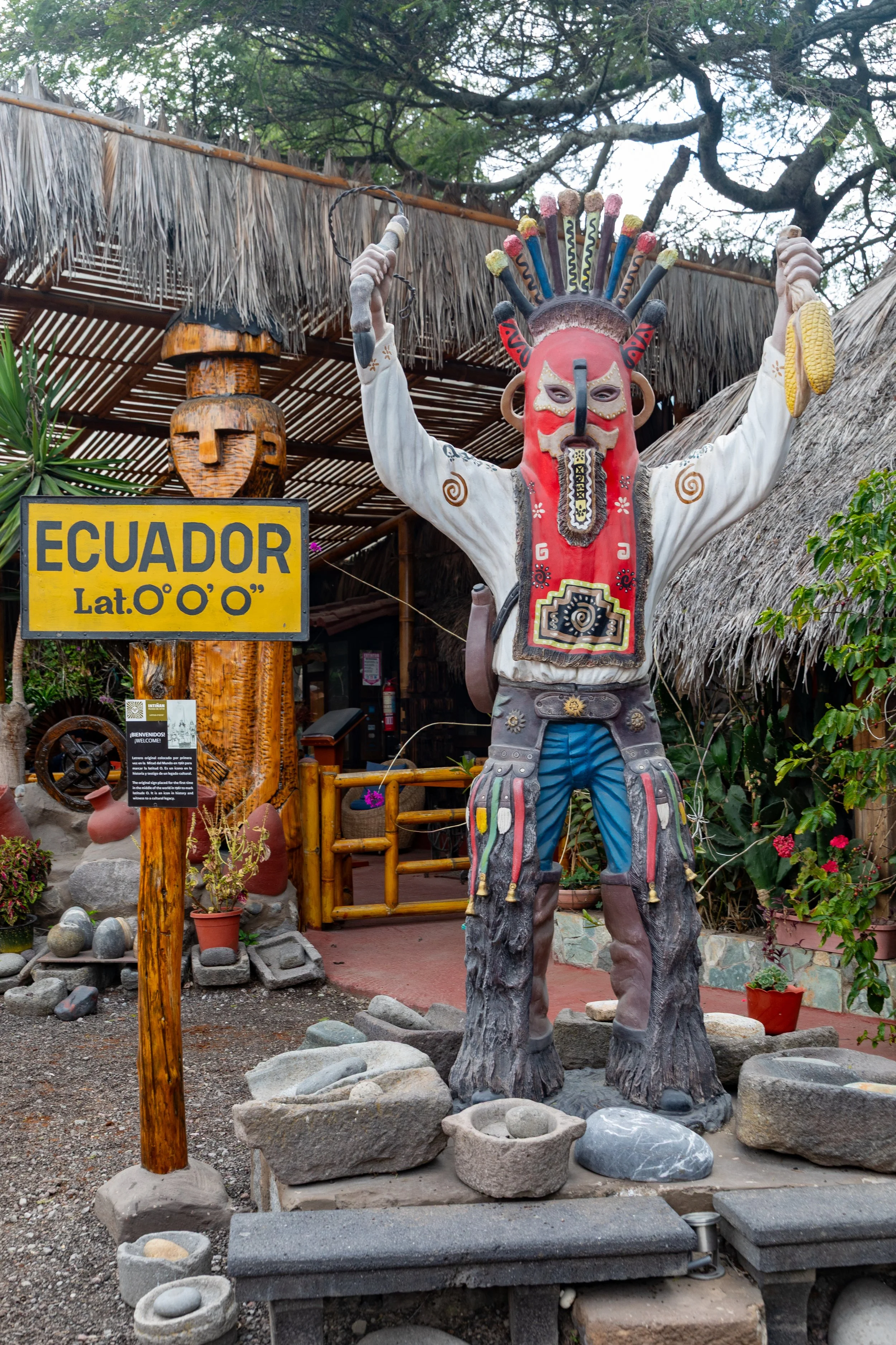  Entrance to the museum gives clue to the exhibits on the indigenous cultures of Ecuador that would be covered 